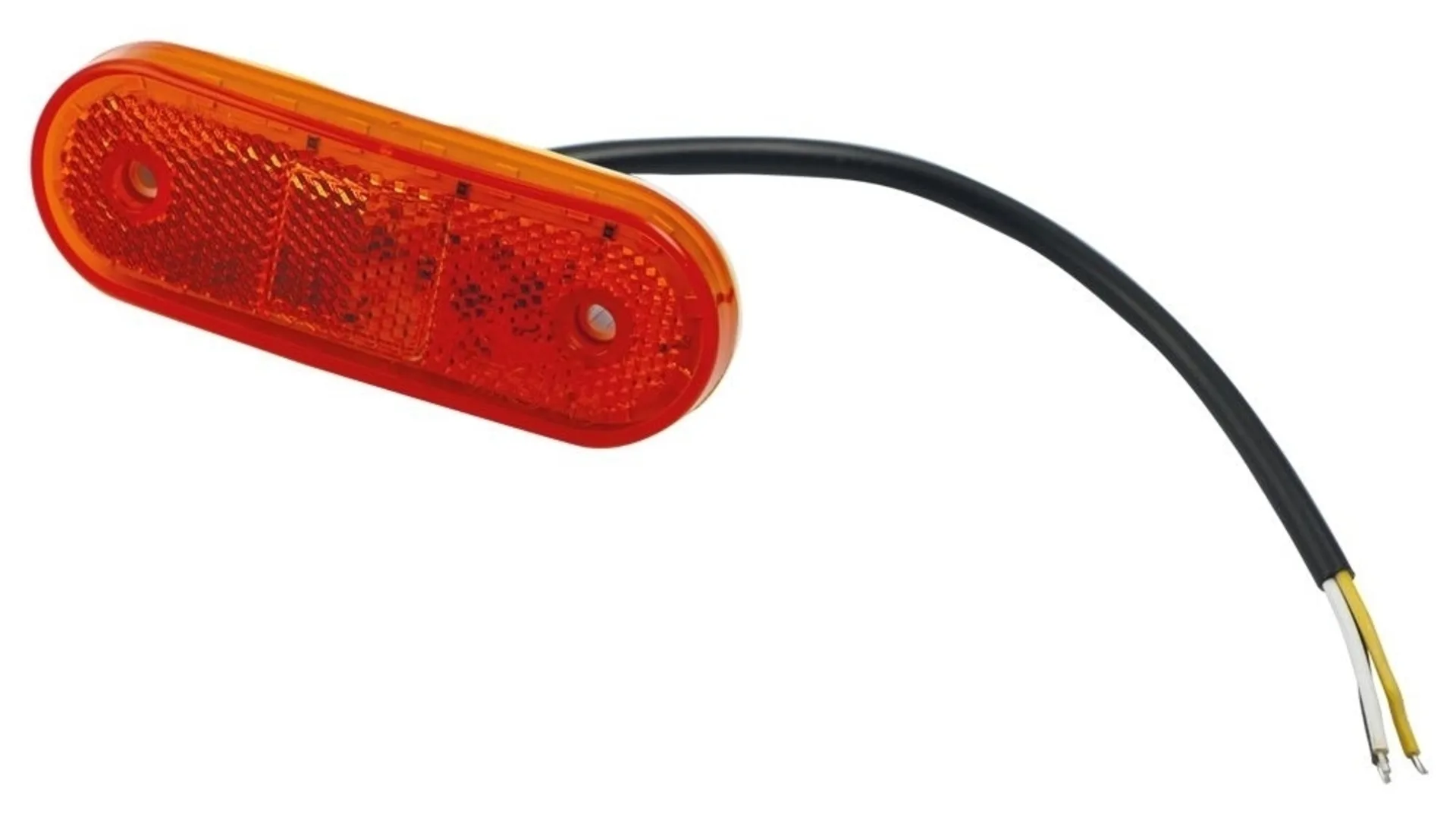 WAS - LED-Seitenmarkier- und Blinkleuchte Kat. 5 114x40x25mm, 12/24V, Kabel 22cm, mit Rückstrahler WAS - LED-Seitenmarkier- und Blinkleuchte Kat. 5 114x40x25mm, 12/24V, Kabel 22cm, mit Rückstrahler