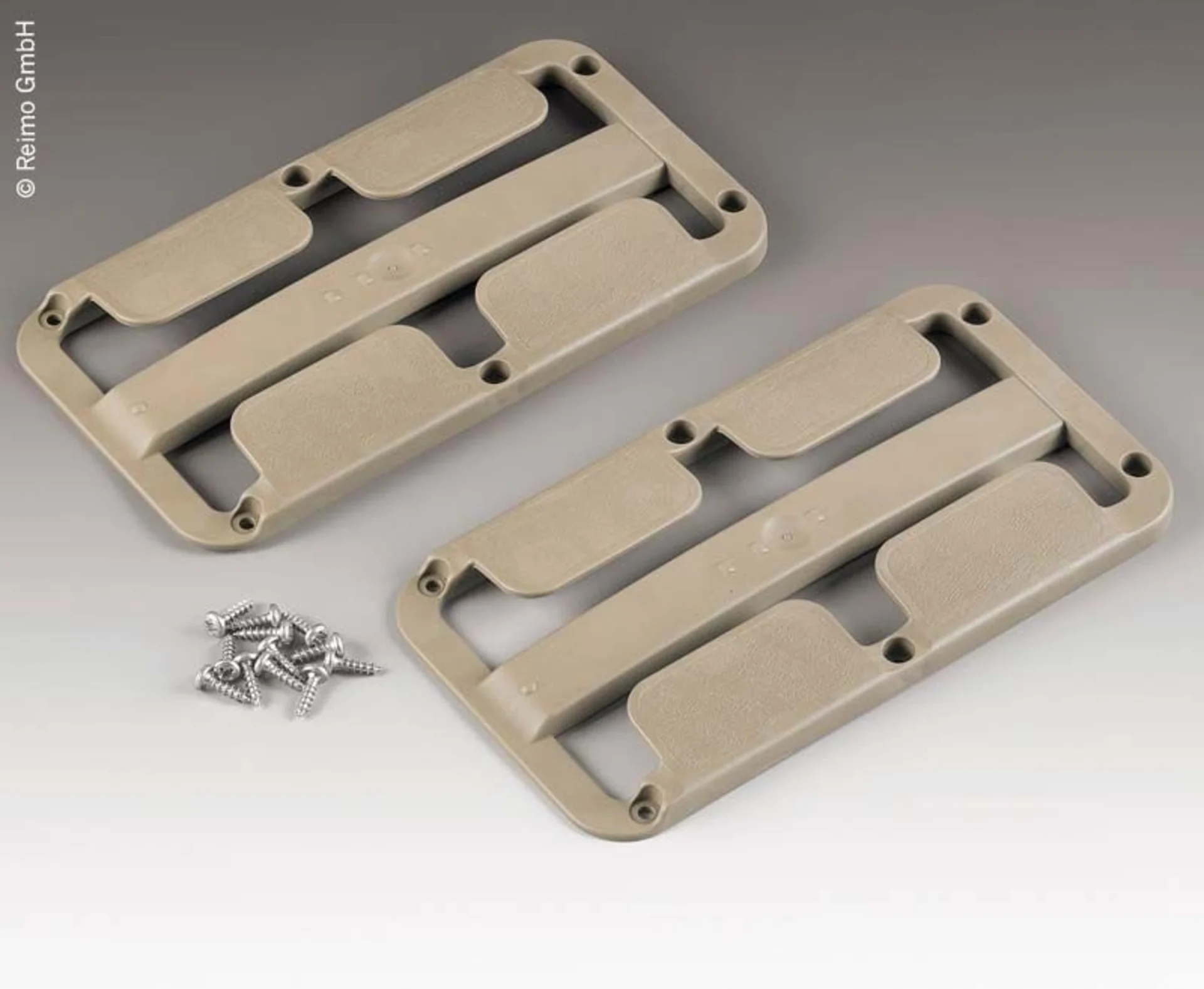 Stielglashalter für 2-3 Gläser bis Ø78mm, beigegrau (2er Set)