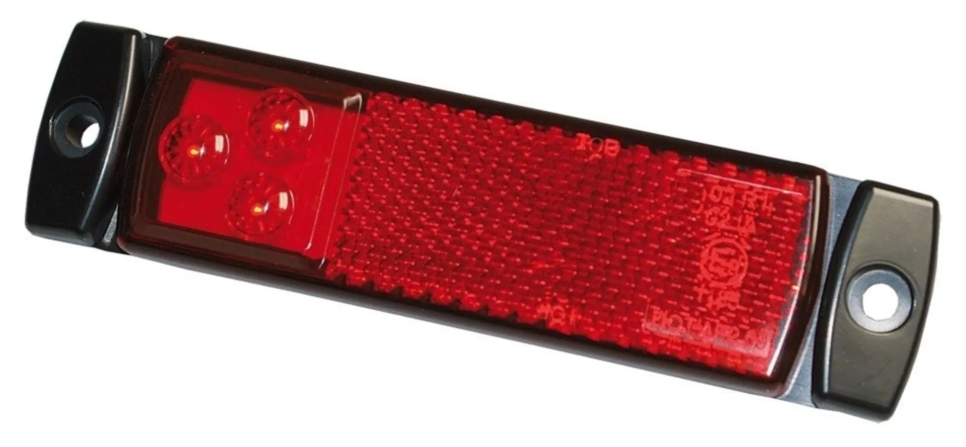 LED-Positionsleuchte 12/24V rot 130x32x14mm, Kabel 1000mm