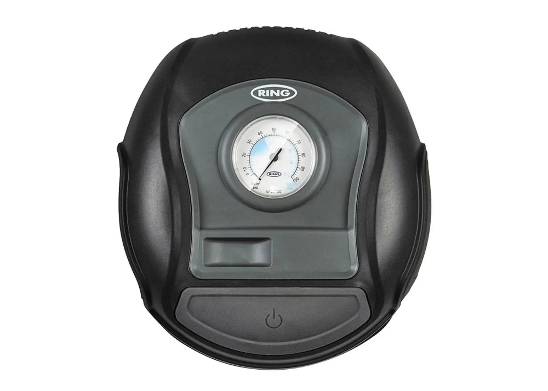 Ring: 50 mm-Reifenpumpe 12 V mit analoger Druckanzeige, 10 A, 120 W