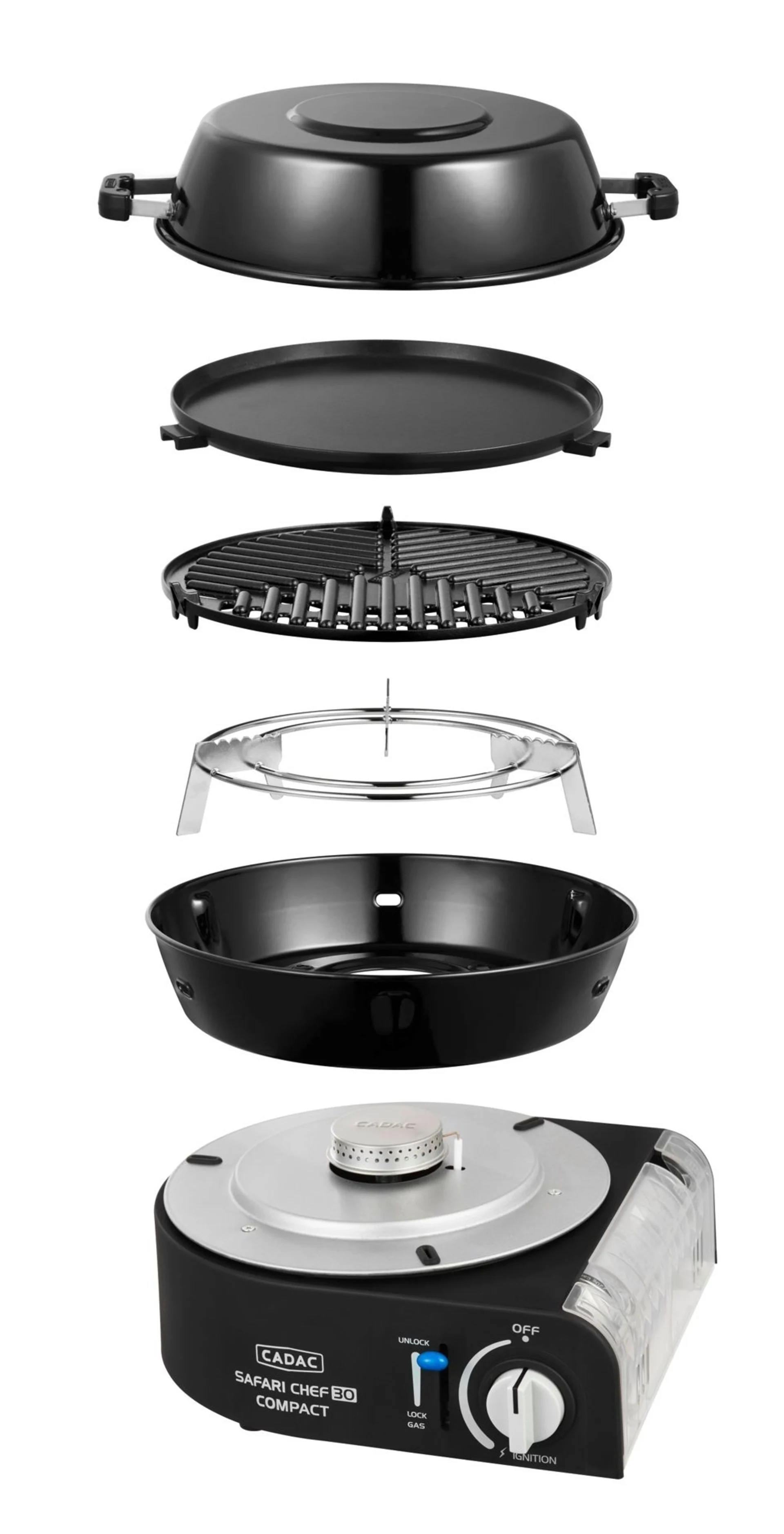 Cadac Safari Chef Compact 30 Kartuschen Gasgrill Cadac Safari Chef Compact 30 Kartuschen Gasgrill