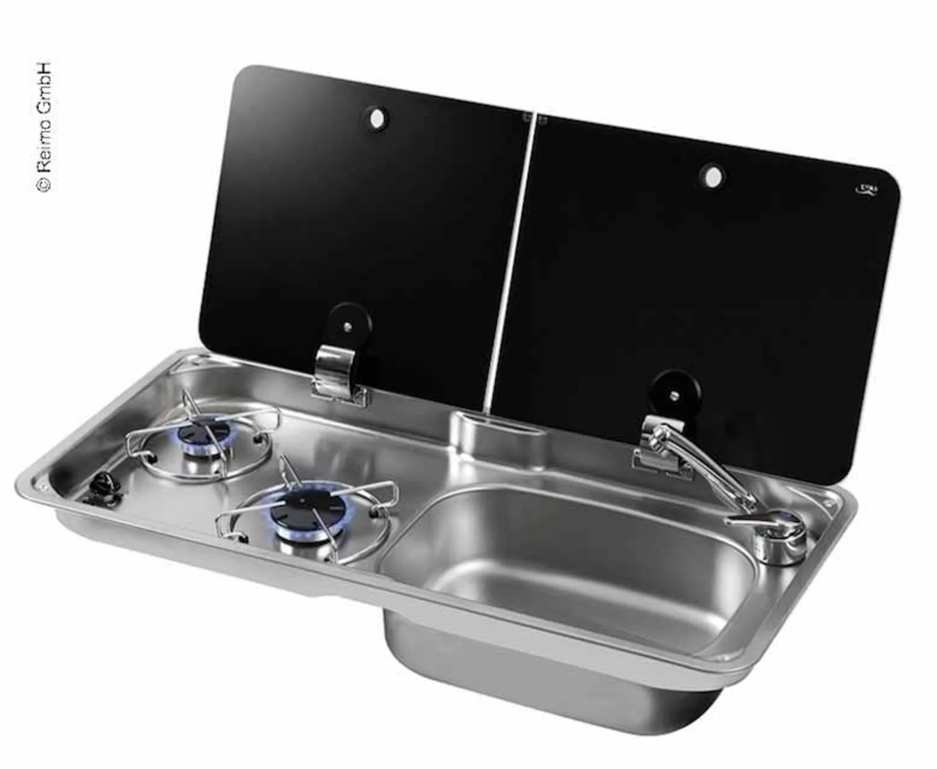 Campingbus-Küchen-Set mit Kocher, Spüle und Kühlschrank
