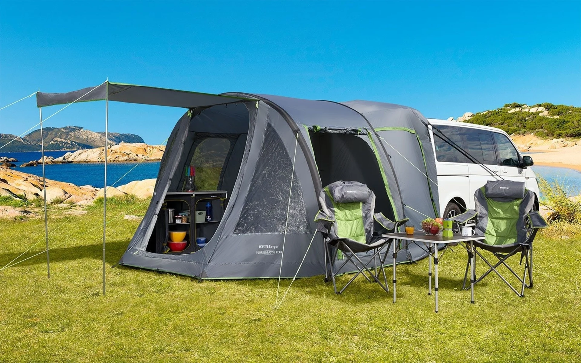 Berger Touring Easy Air Rear aufblasbares Heckzelt für VW T5/T6