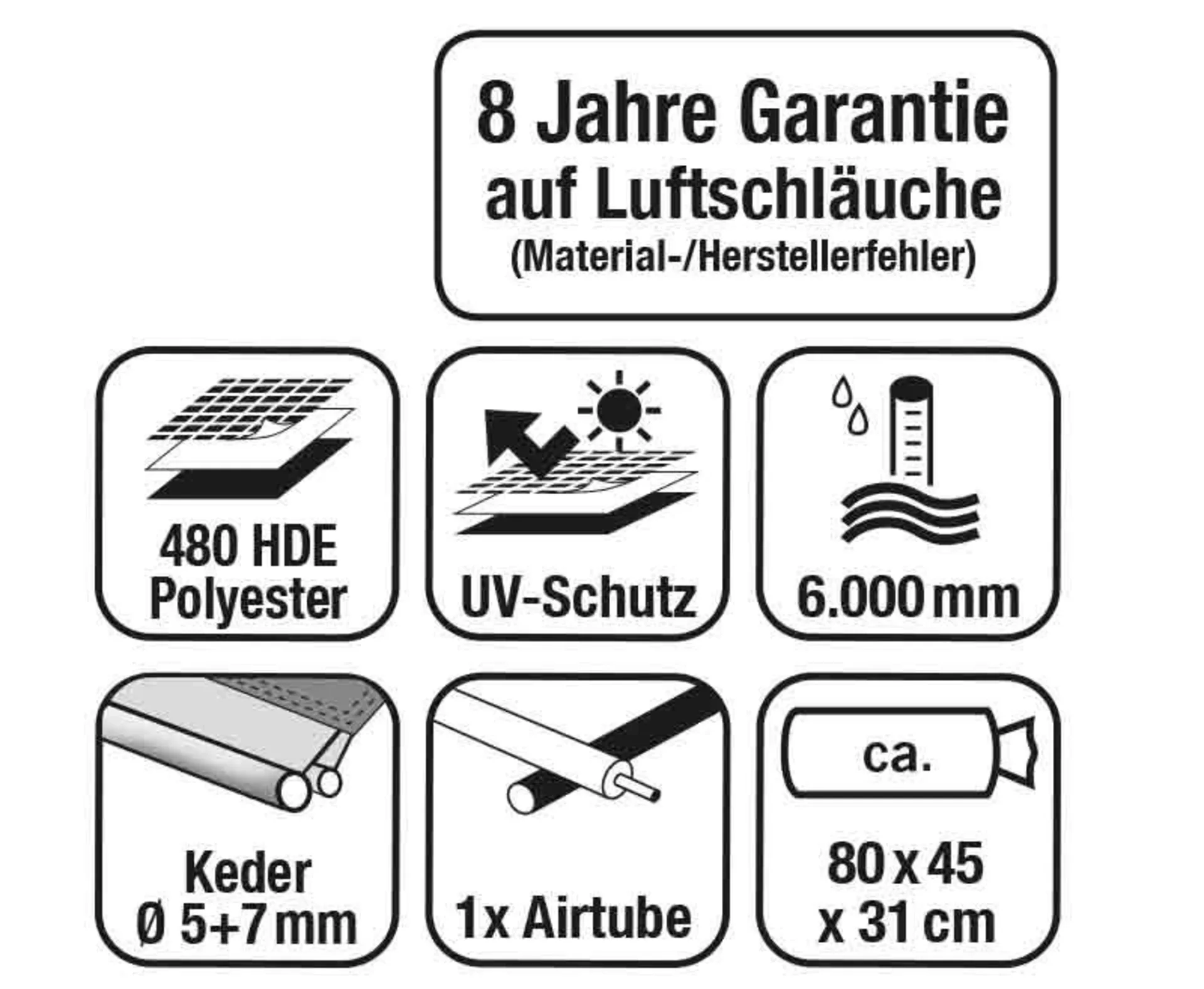 Outdoor Revolution Aufblasbares Caravan Teilzelt E-Sport Air 325 XL