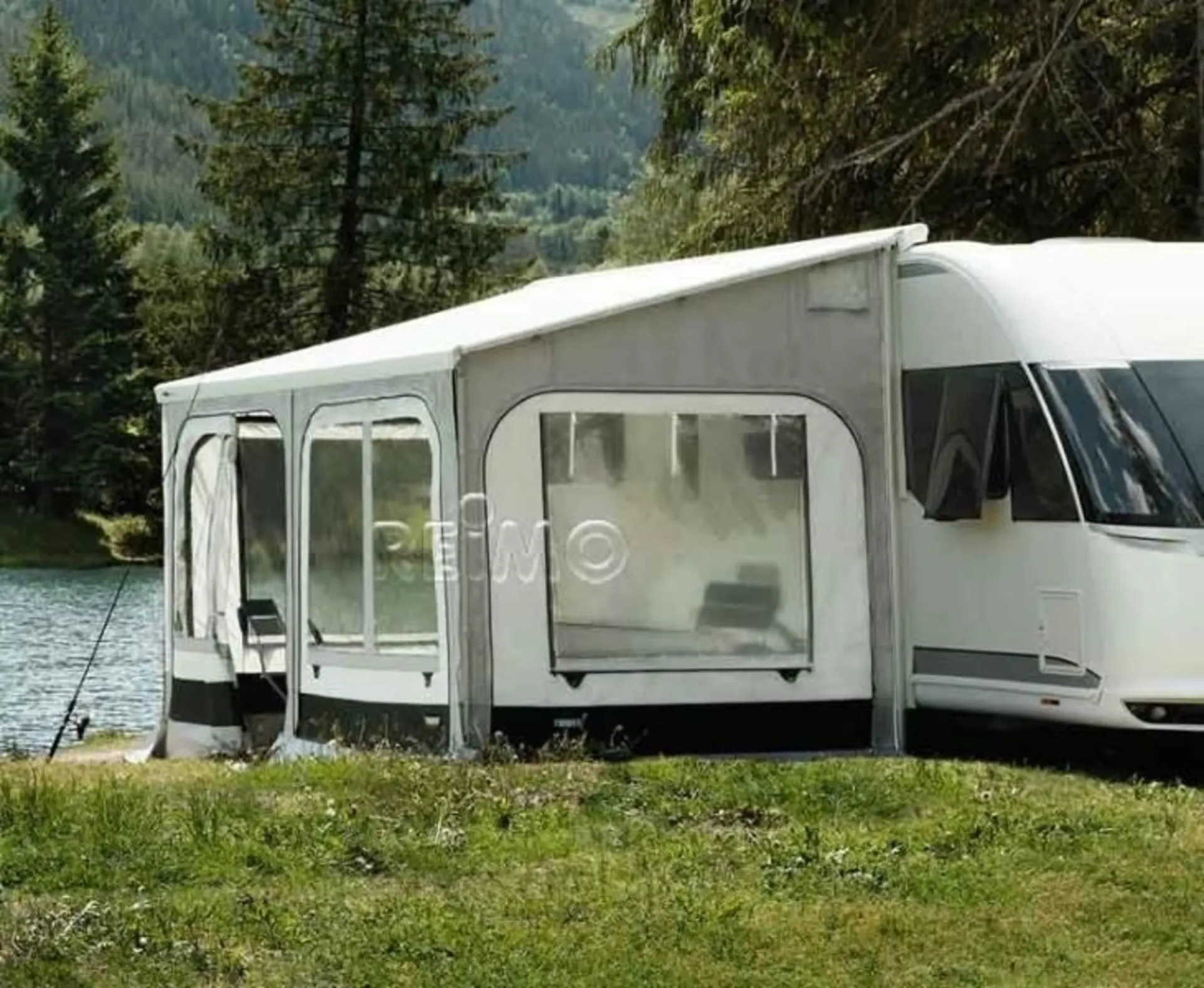 Thule Omnistor Markise 9200 Mystic Grau, Länge 6m, Auszug 300cm