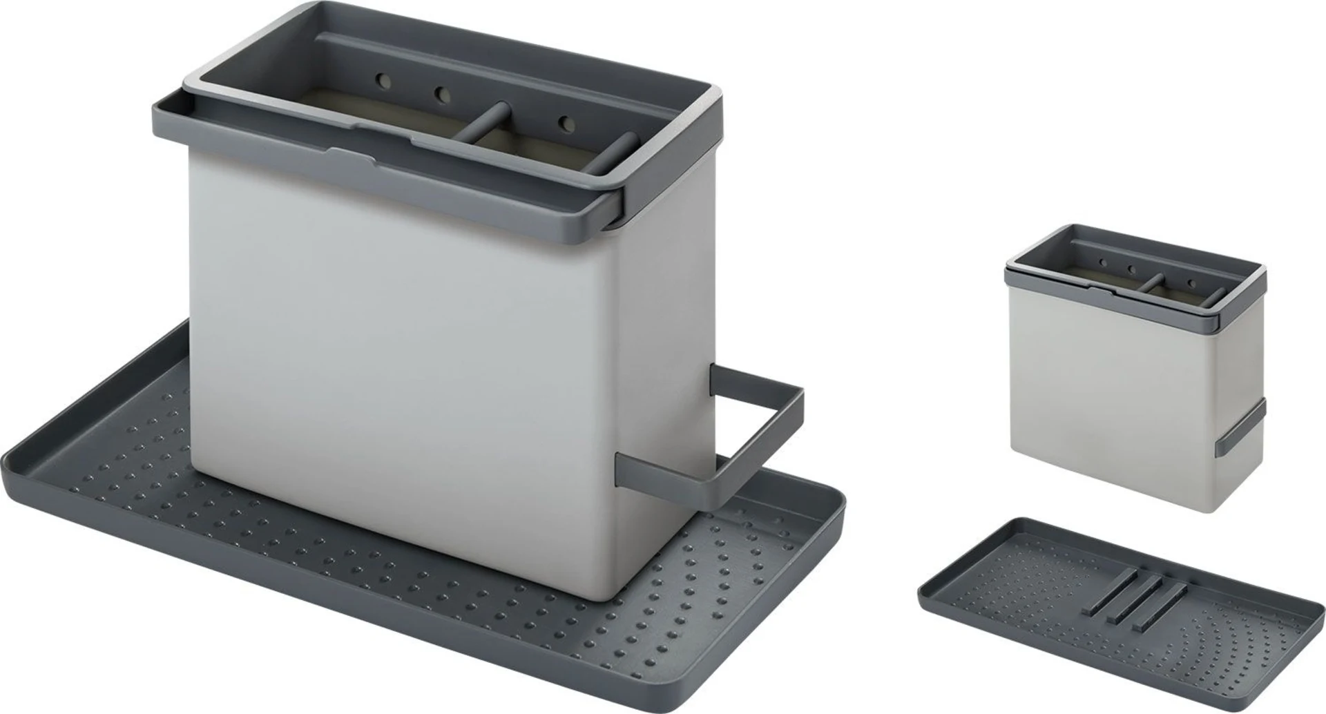Metaltex Tidytex Organisateur d'évier gris clair