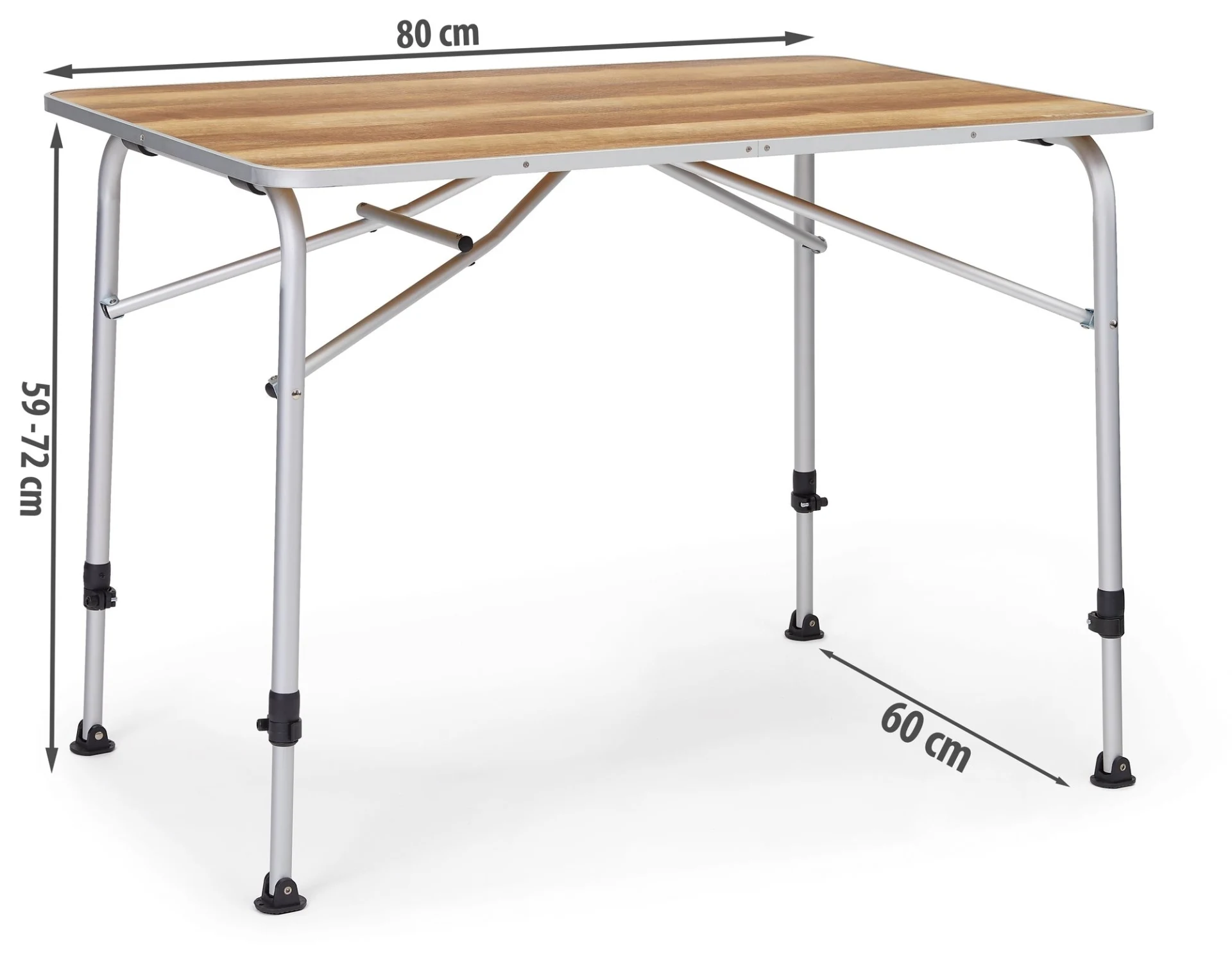 Berger Livenza Campingtisch Größe 1 Hell 80 x 60 cm Berger Livenza Campingtisch Größe 1 Hell 80 x 60 cm