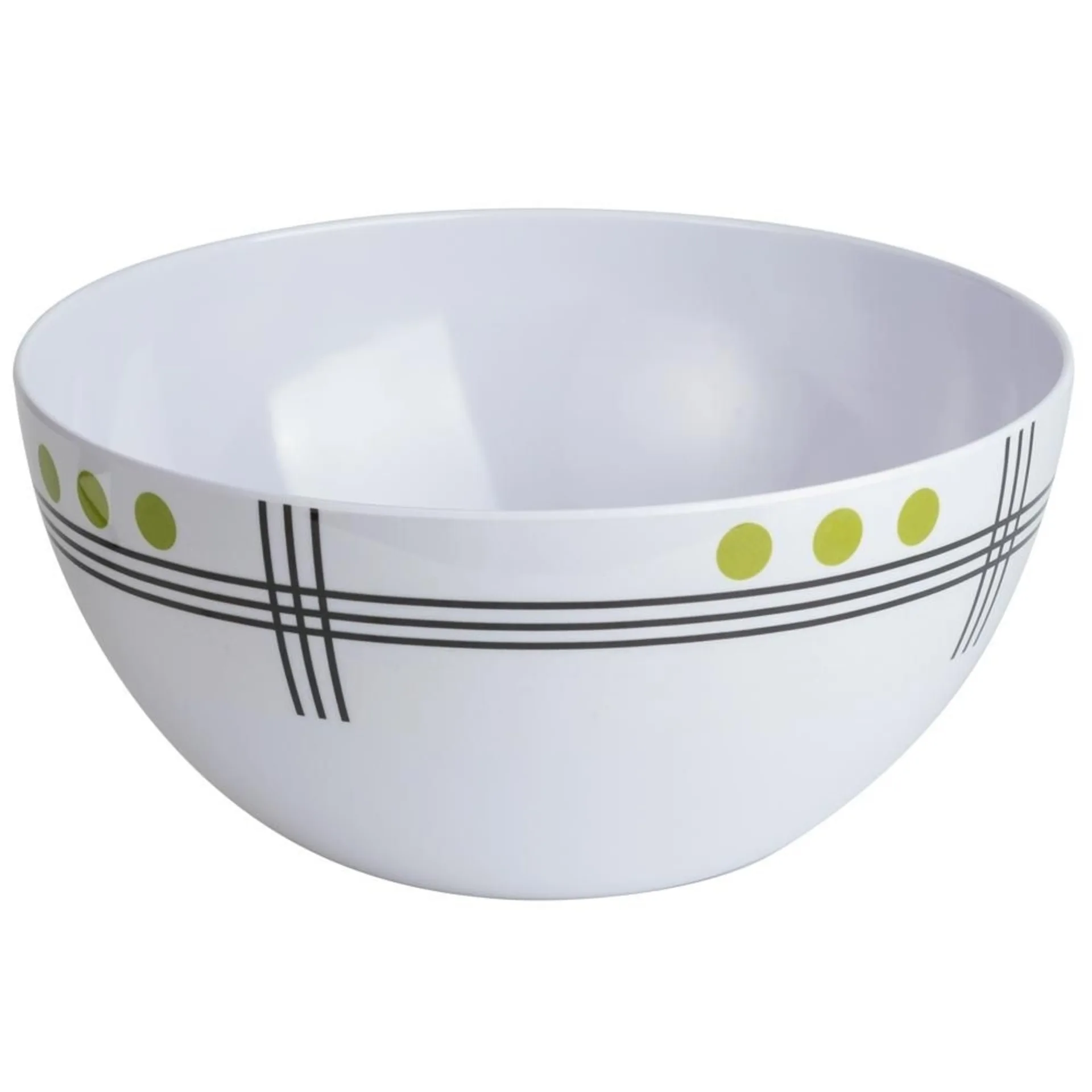 Berger Dots Melamin Salatschüssel 25 cm grün