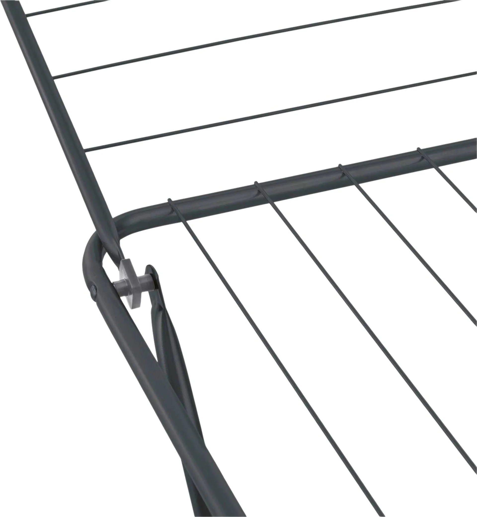 Metaltex Huracan Onyx Séchoir à linge à ailes pliable noir mat