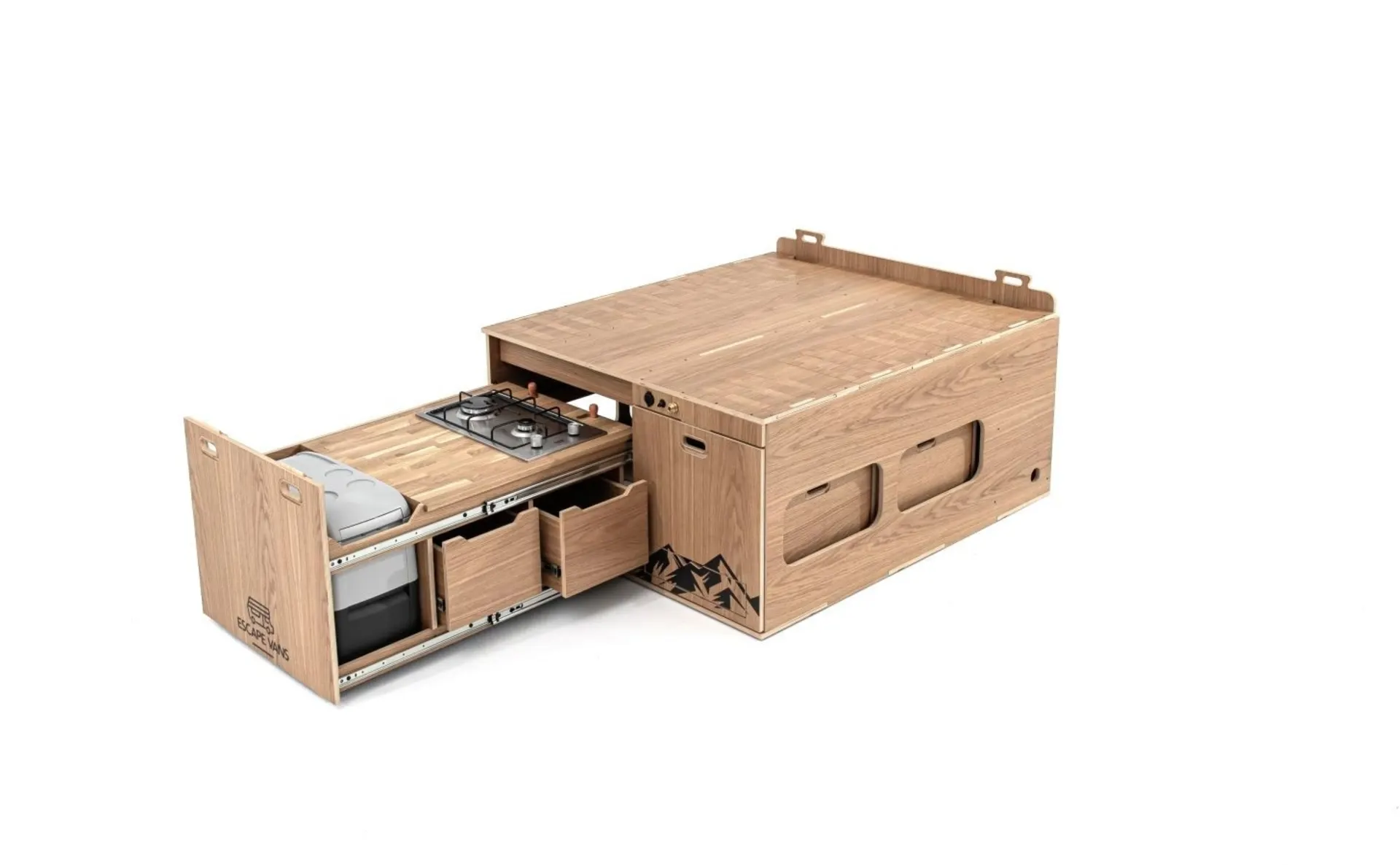 Escape Vans Tour Box L Oak Escape Vans Tour Box L Oak