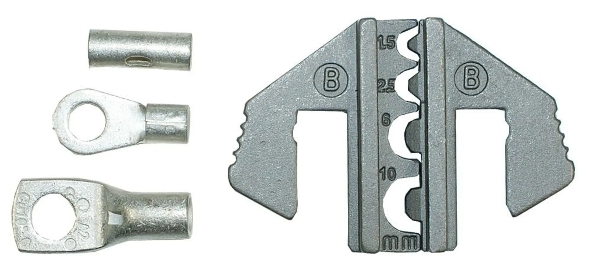 Rätschen-Presszange Set mit 5 Pressformen