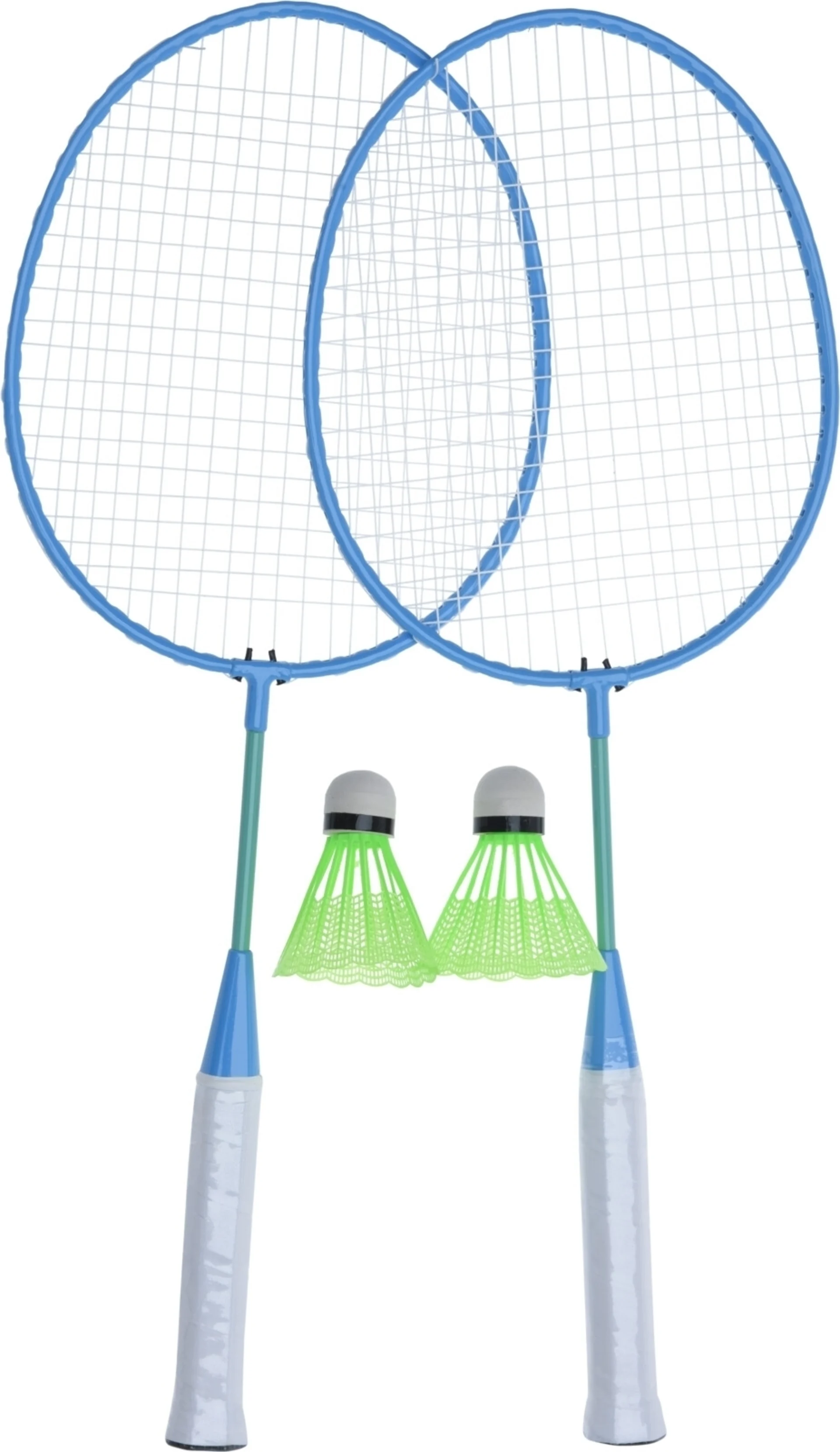 Badmintonset 4-teilig - 2 Schläger - 2 Federbälle
