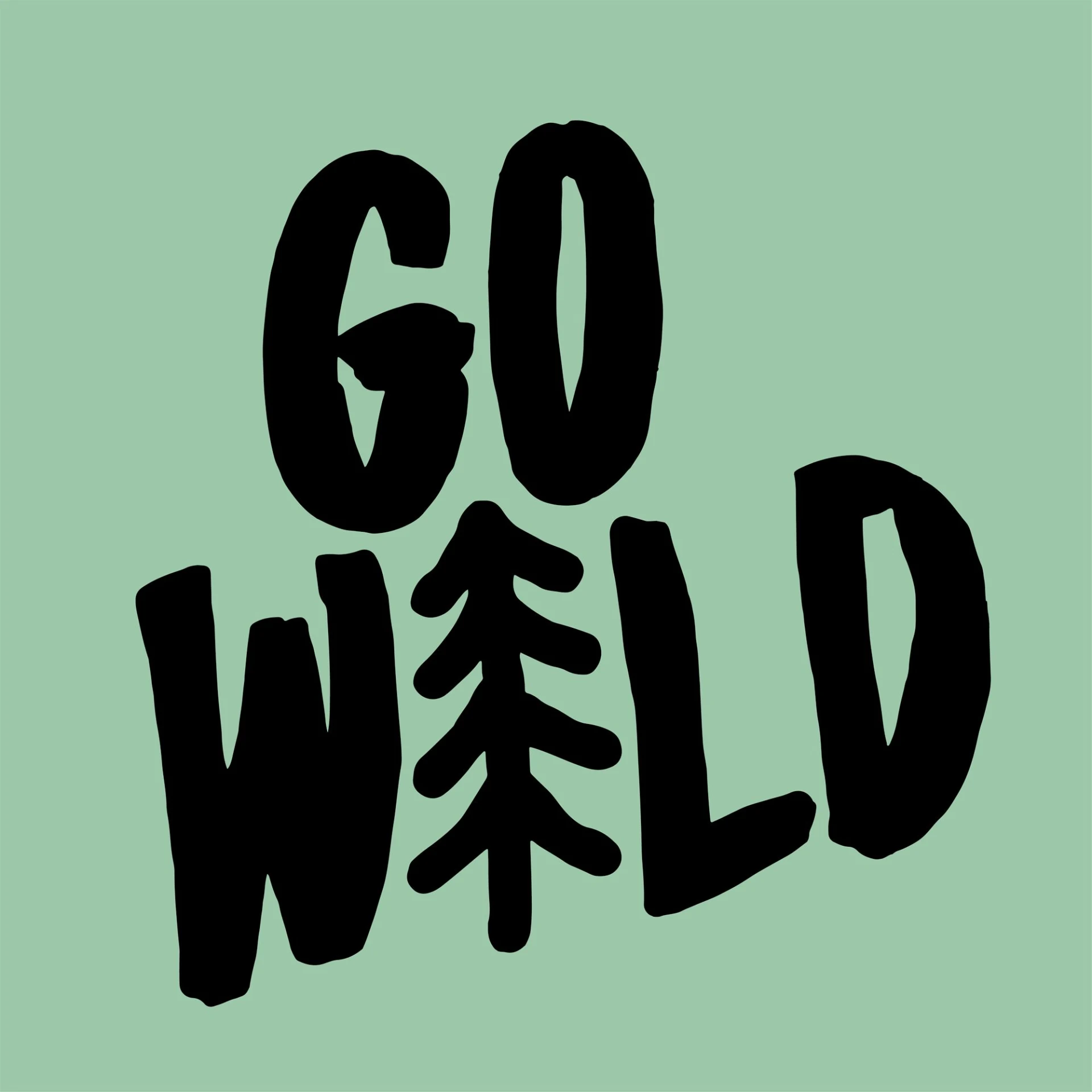 Advanture Shop Autoaufkleber Go Wild 15 x 15 cm schwarz