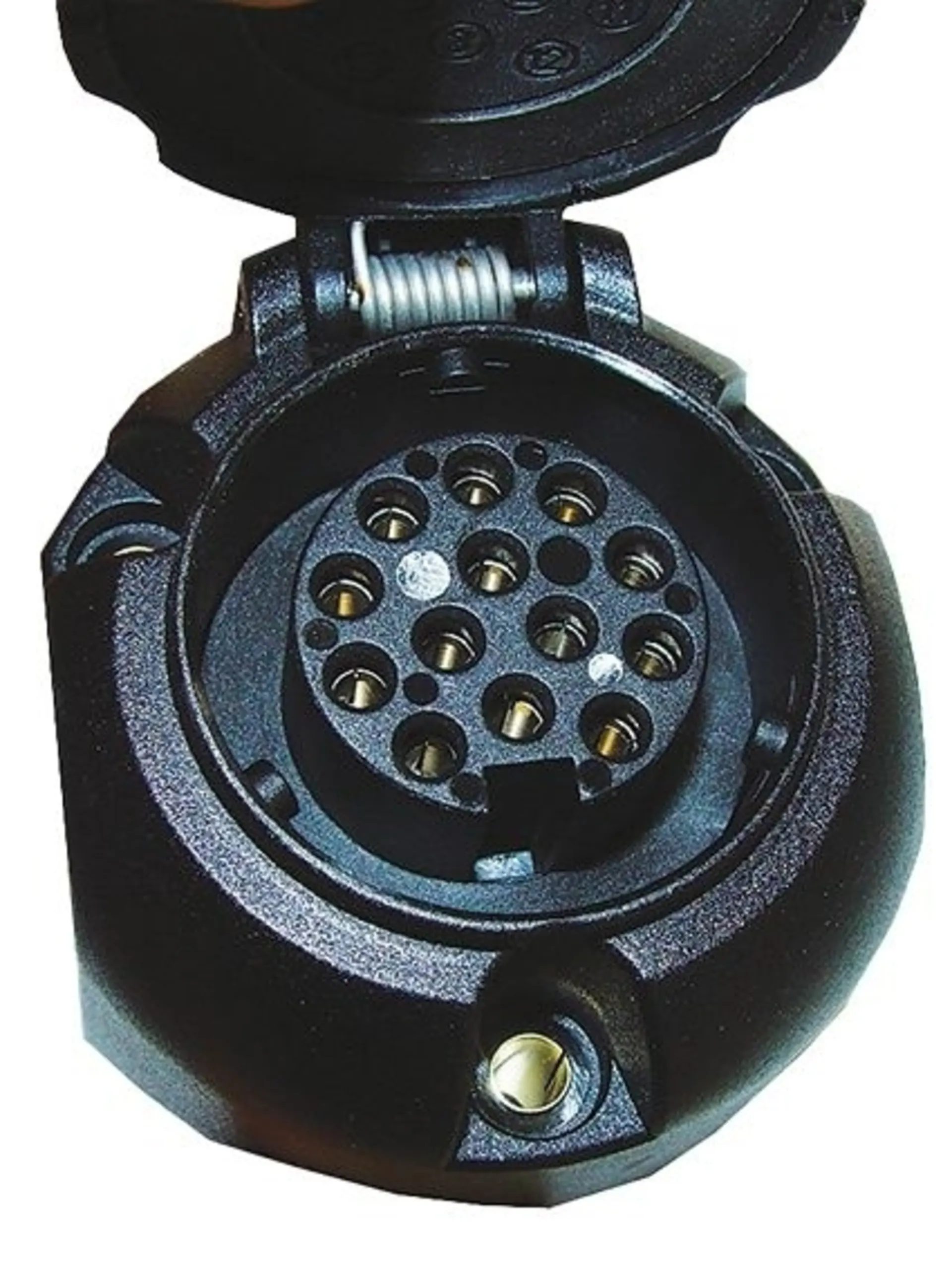 Steckdose 13-pol. 12V mit 2x Microschalter