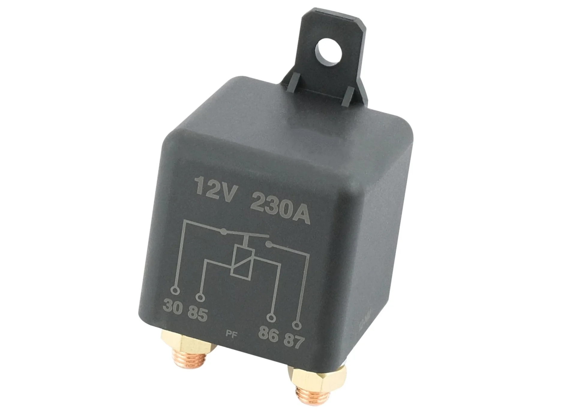 Relais haute puissance 12 V 230 A, contact à fermeture 0 - 1, 2 x M8