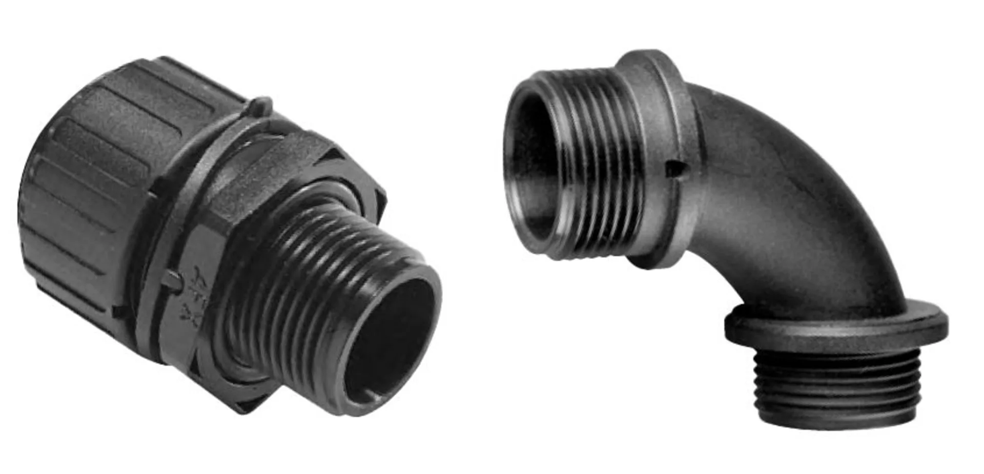 Harnessflex IP 68 Raccord pour gaine PG M16 NC16/NW13 noir Avec filetage PG