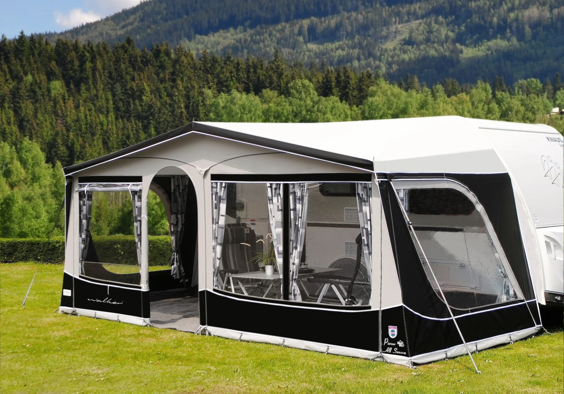 Auvent Walker Pioneer 240 All Season avec armature en aluminium, taille 1050, périmètre 1036 - 1065 cm