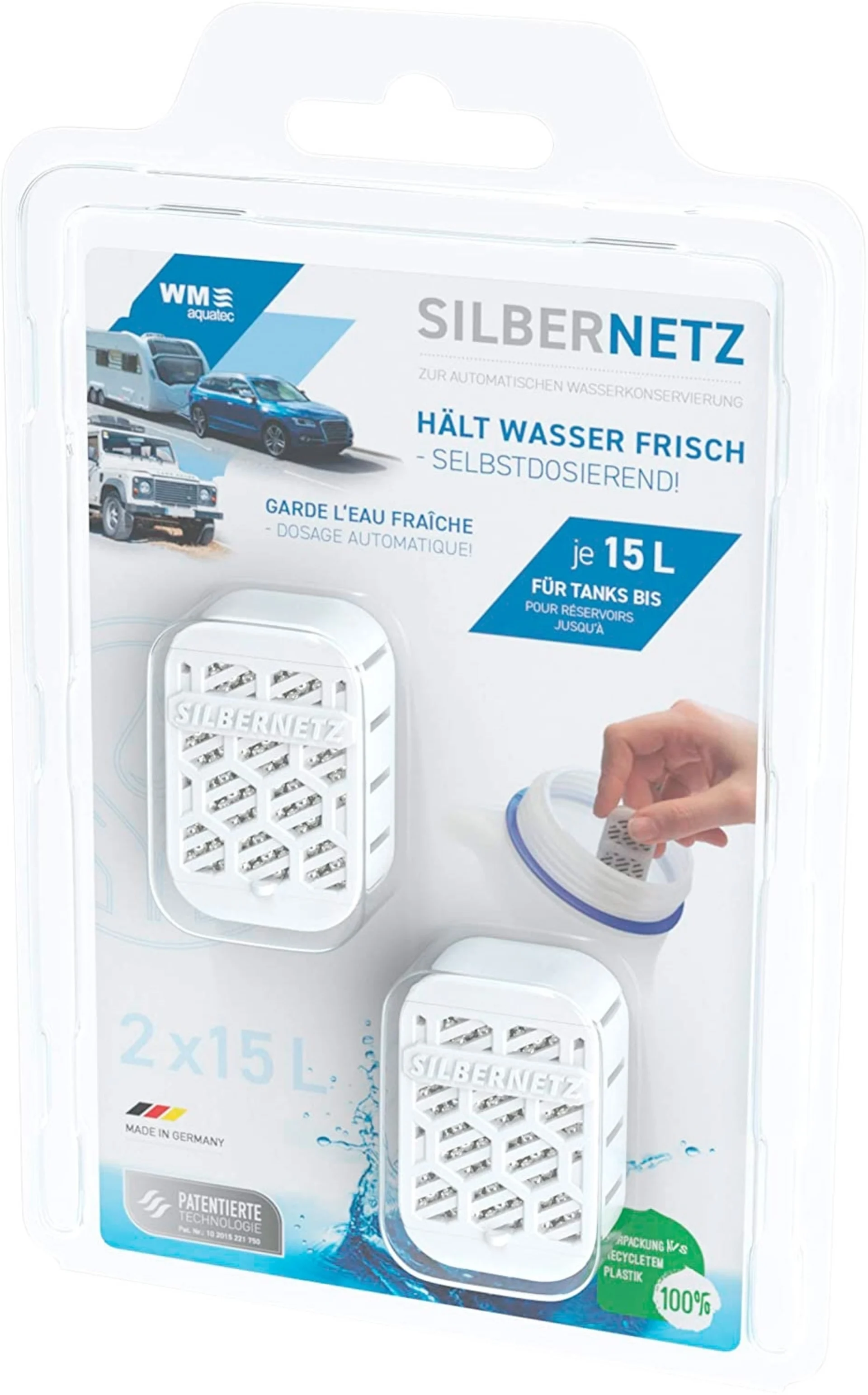 WM Aquatec Silbernetz flex Wasserkonservierung bis je 2 x 15 Liter