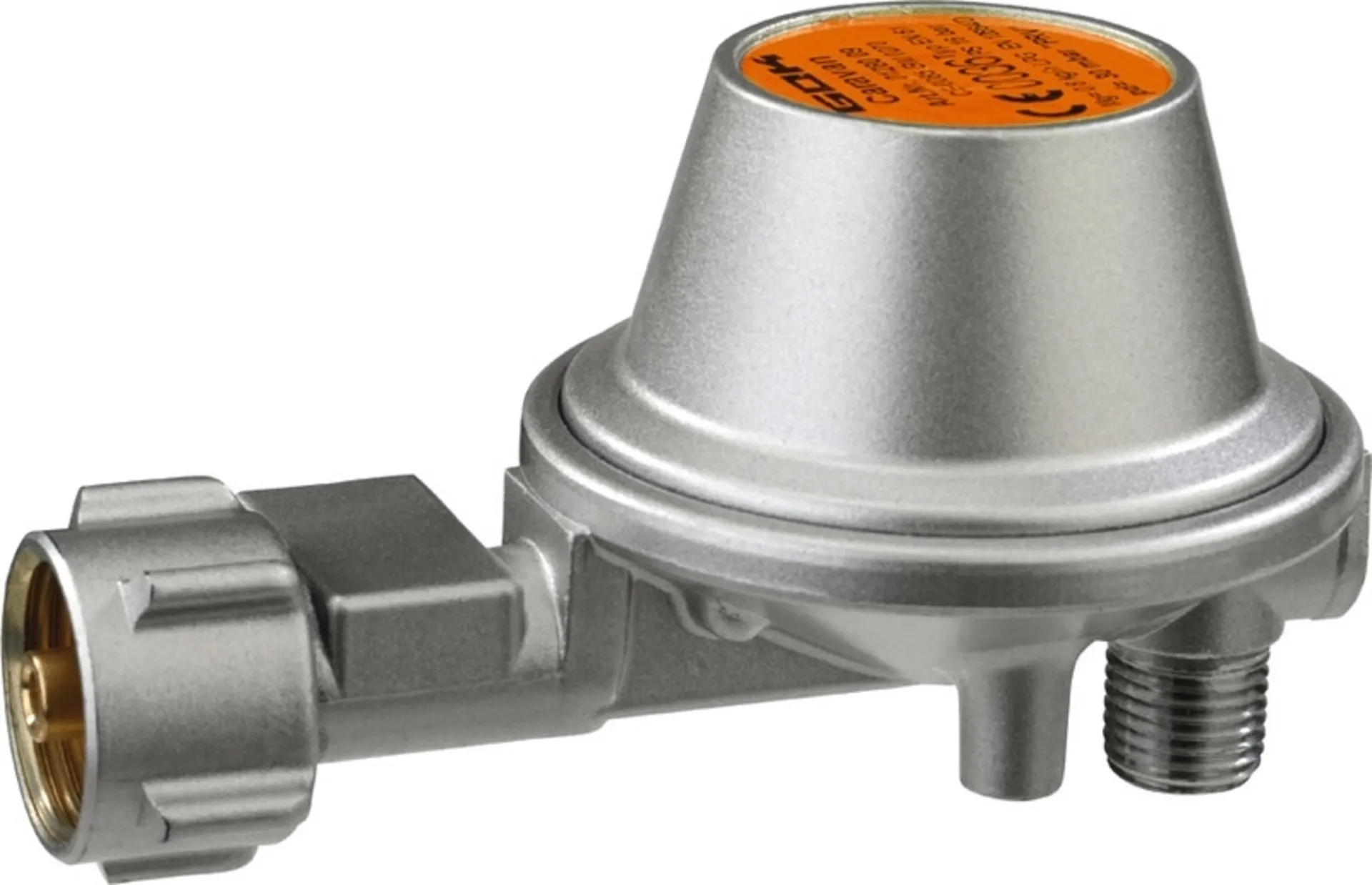 Gasregler - 50 mbar - 90° abgewinkelt / Produktionsdatum 2019