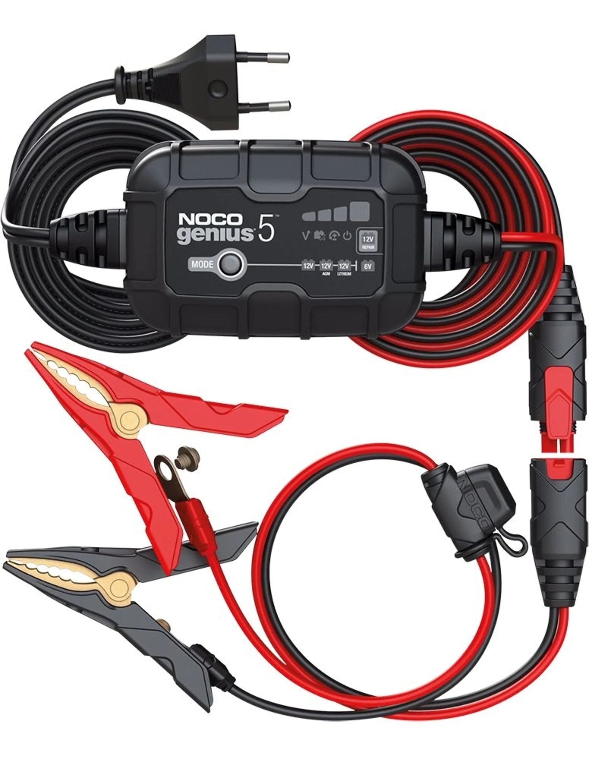 NOCO - Batterieladegerät 6/12 V 5 A 161 x 117 x 49 mm, auch für Lithium-Batterien NOCO - Batterieladegerät 6/12 V 5 A 161 x 117 x 49 mm, auch für Lithium-Batterien
