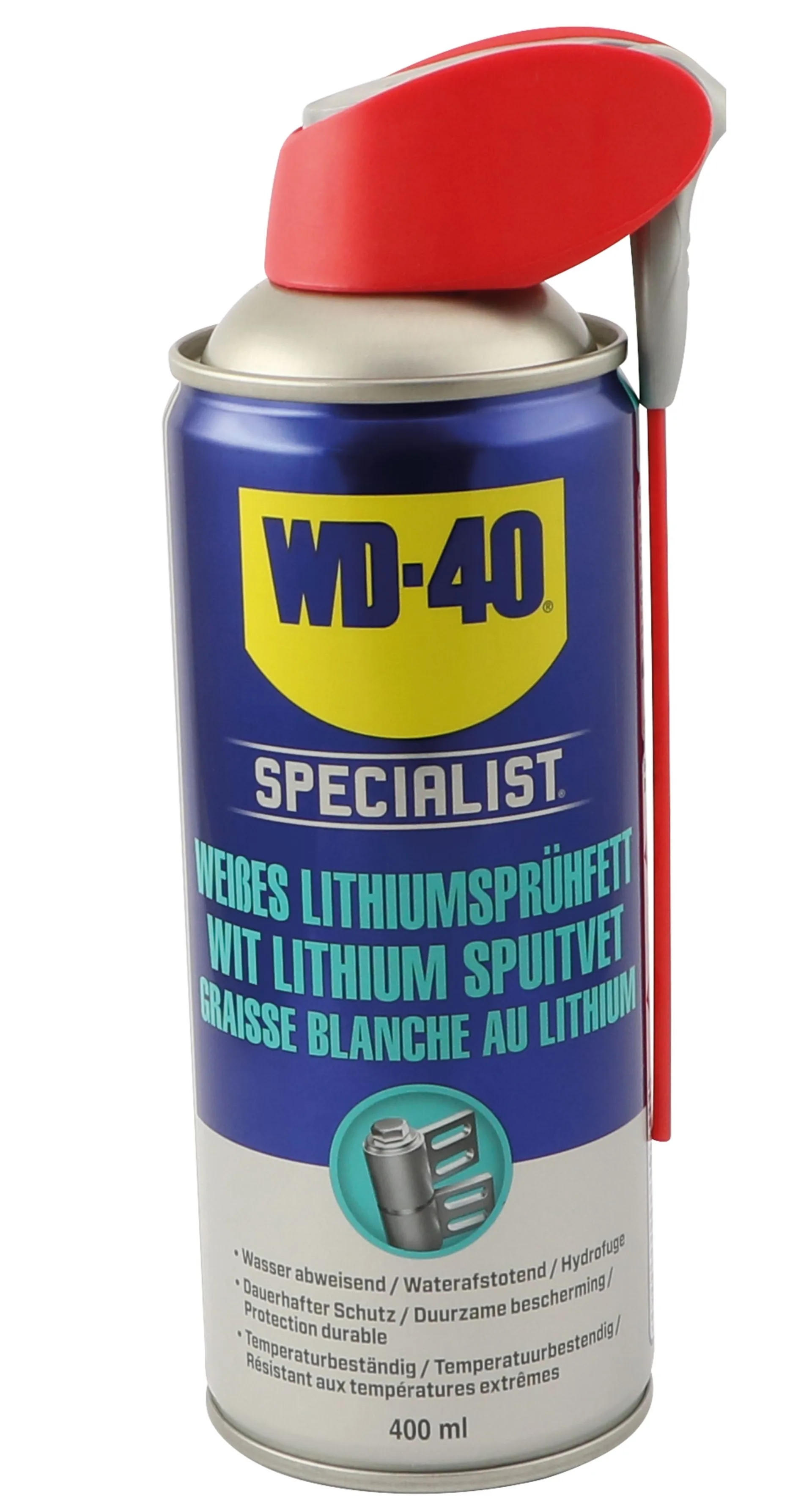 WD-40 weisses Lithiumsprühfett 49390 mit Doppelsprühsystem (Smart Straw)