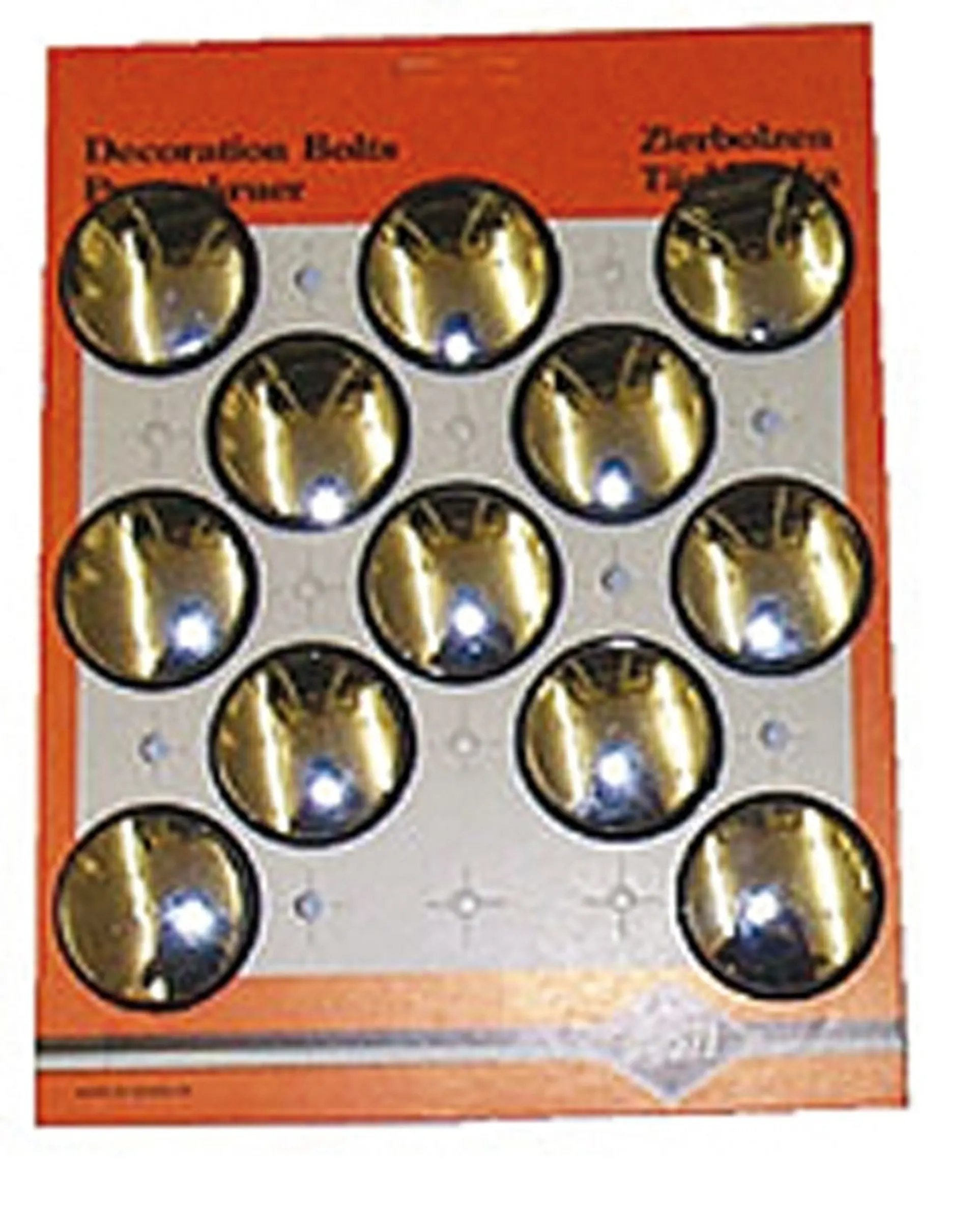 Abdeckschrauben verchr. 40mm ø 40mm chrom / 12 Stk pro Karton