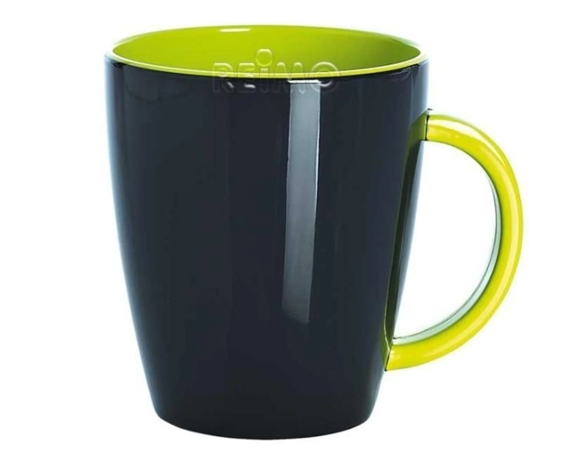 Gobelet en mélamine, gris-vert citron, 350ml