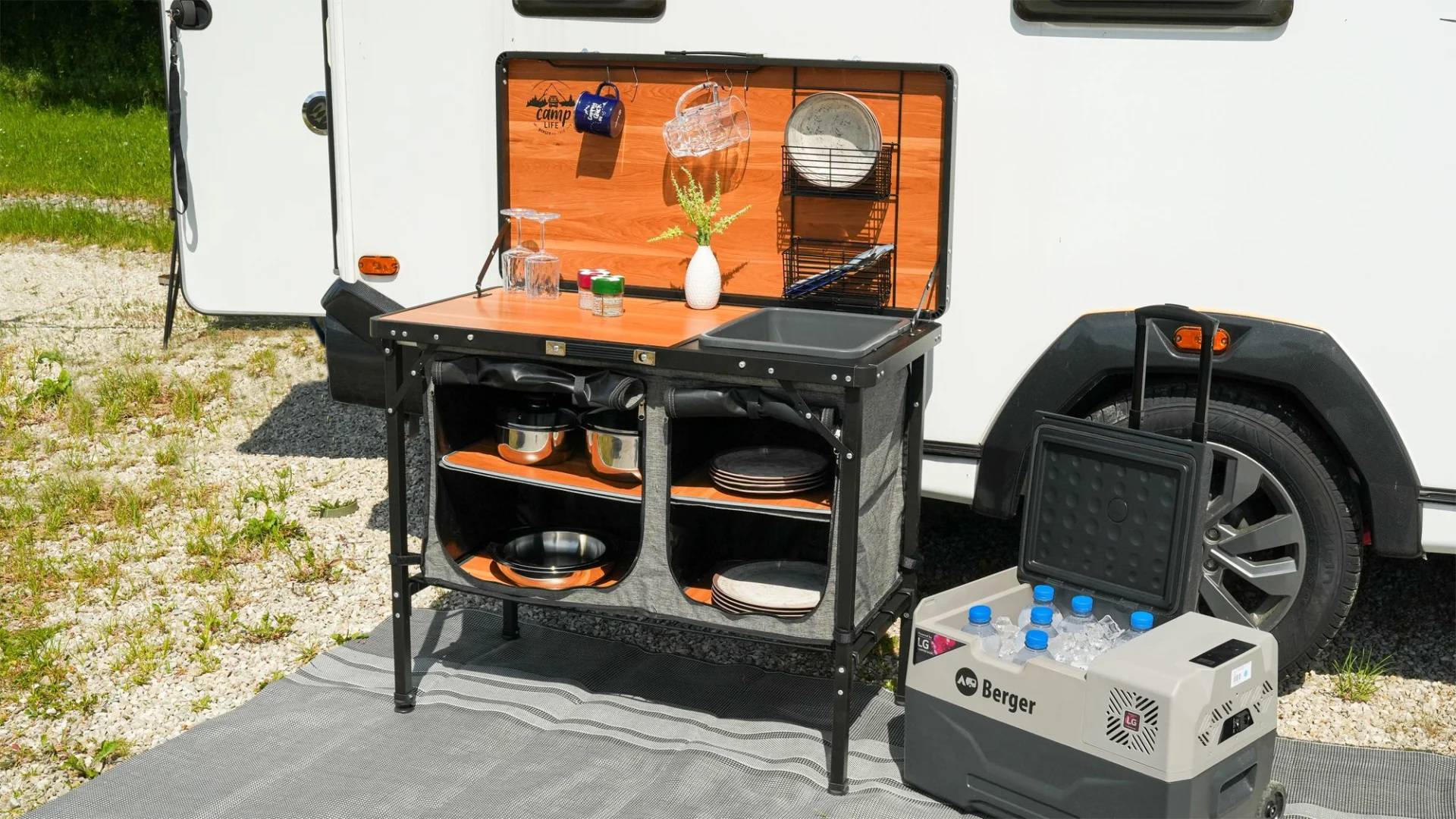 Camplife Capri Deluxe Küchenbox mit Deckel