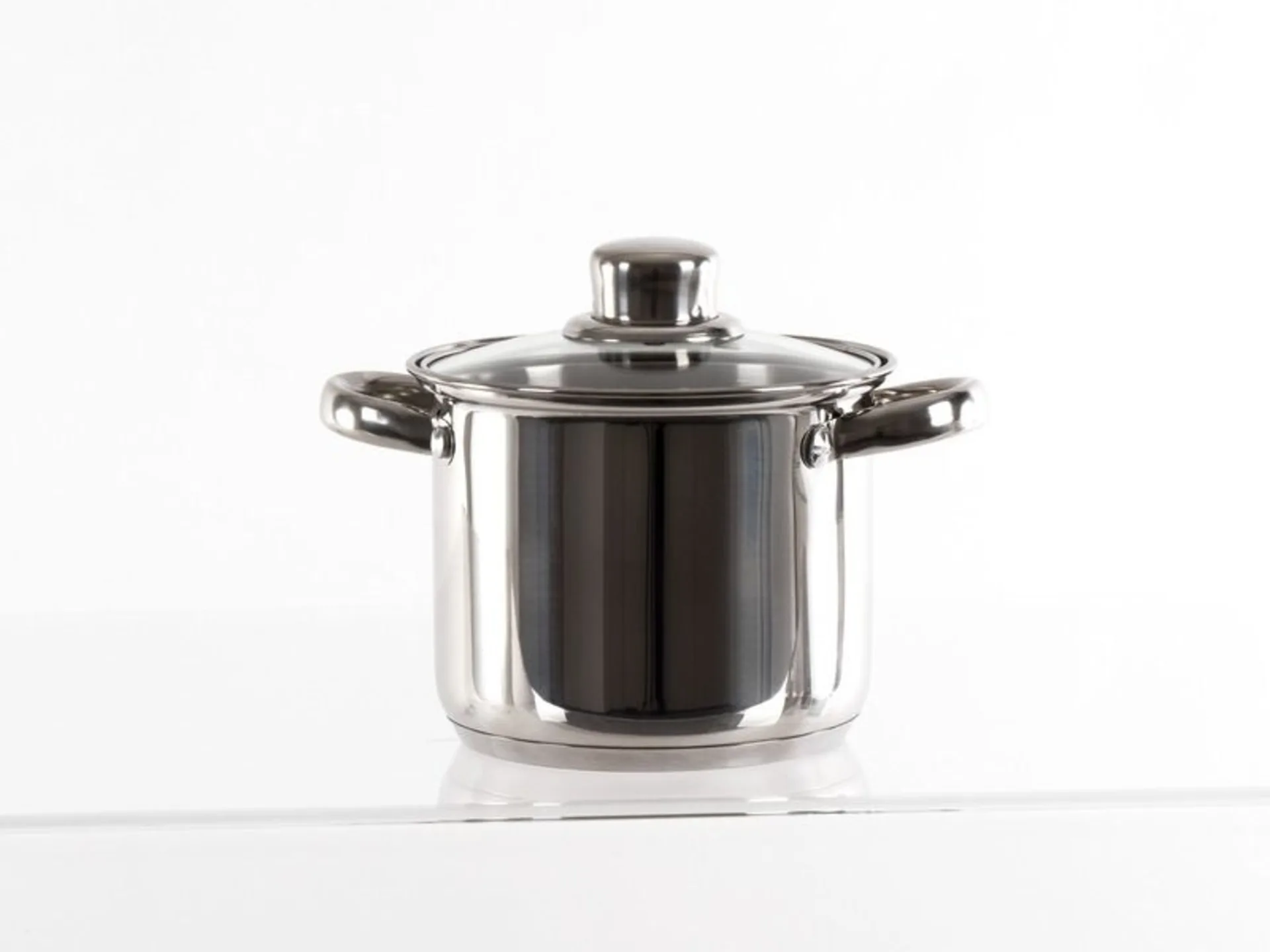 Set de casseroles en acier inoxydable Camp4 6 pièces avec couvercle en verre