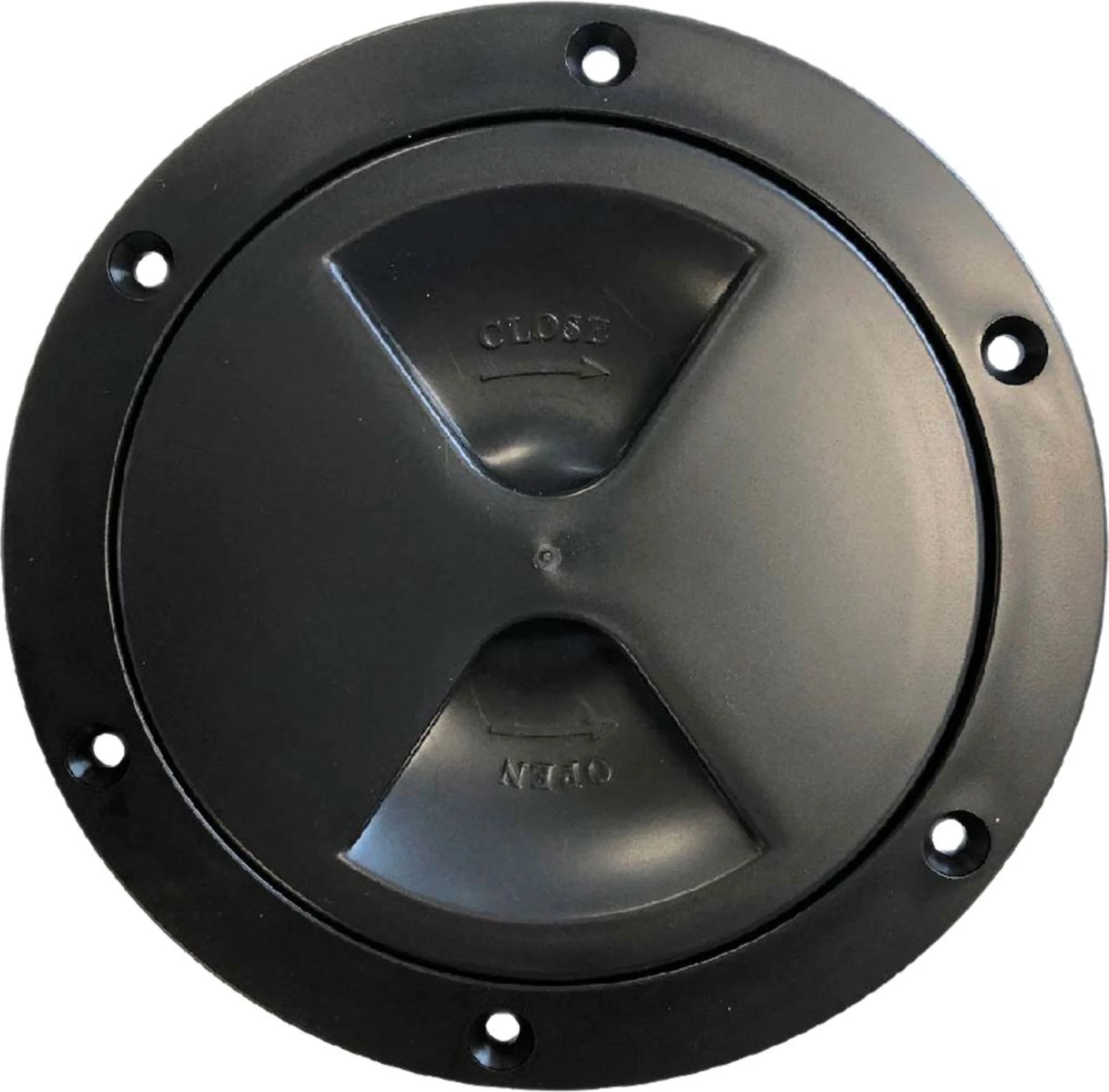 Gaslow Inspektionsluke Schraubverschluss schwarz 102 mm