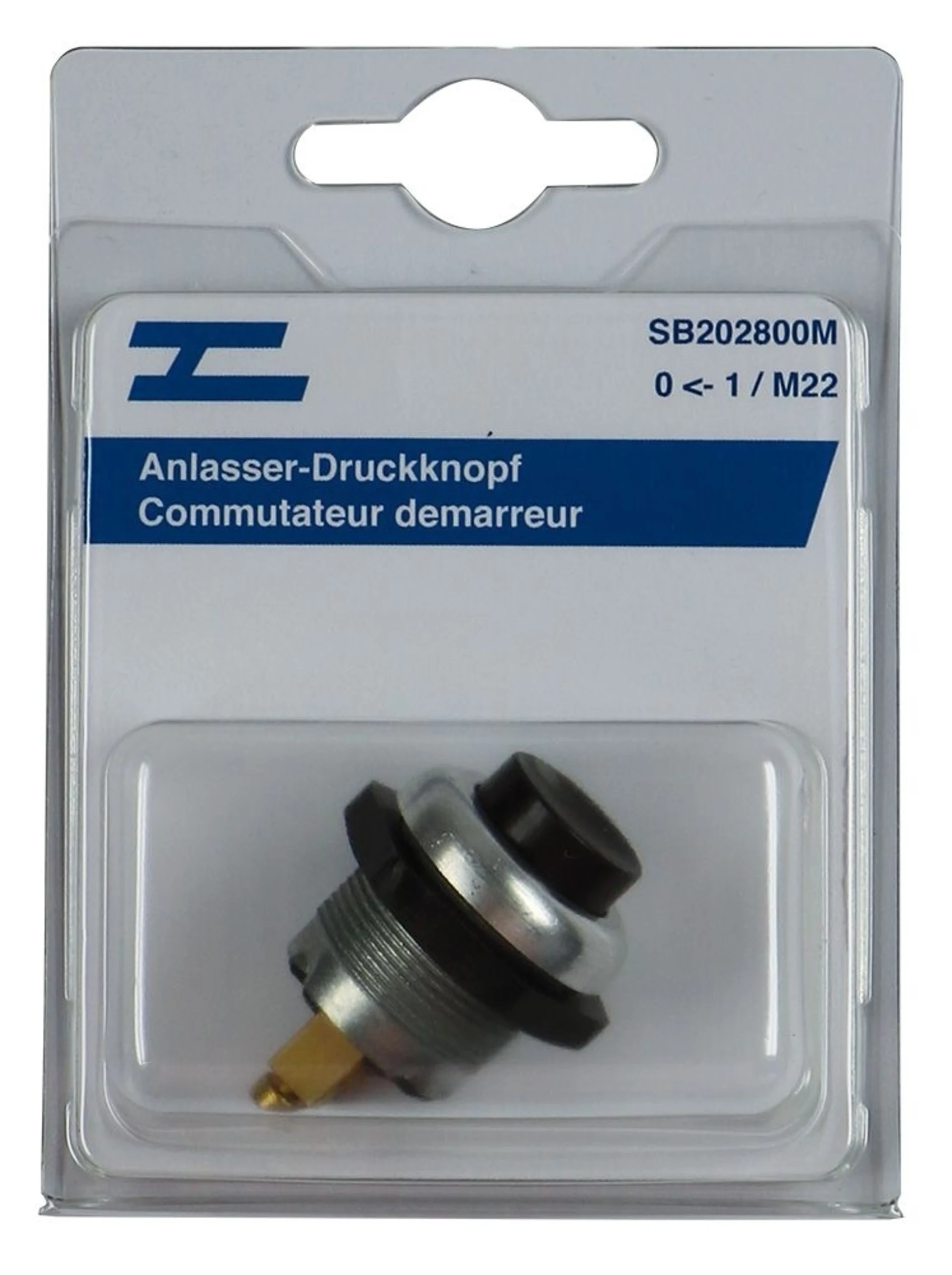Merit Anlasser-Druckknopf Metall 22mm