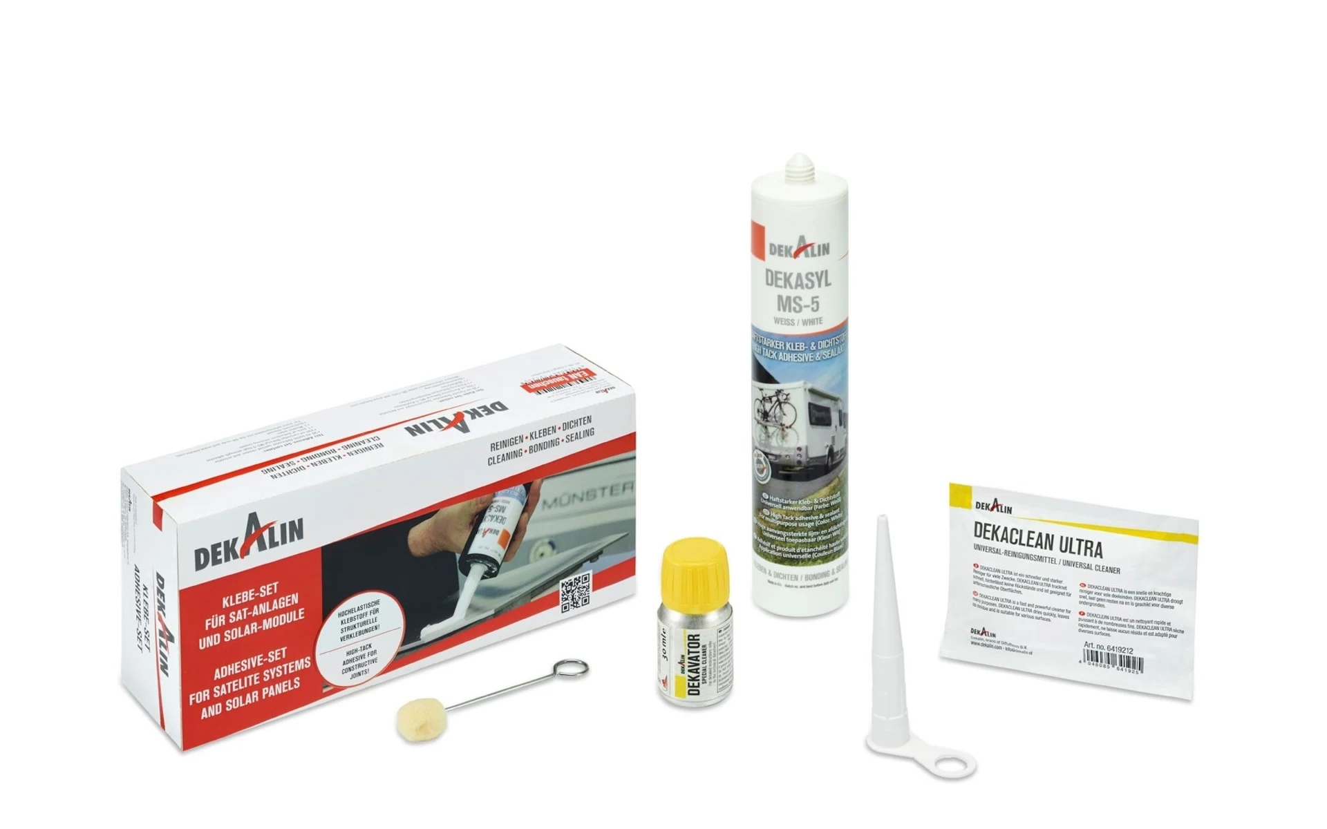 Dekalin Klebeset für Sat-Anlagen und Solarmodule