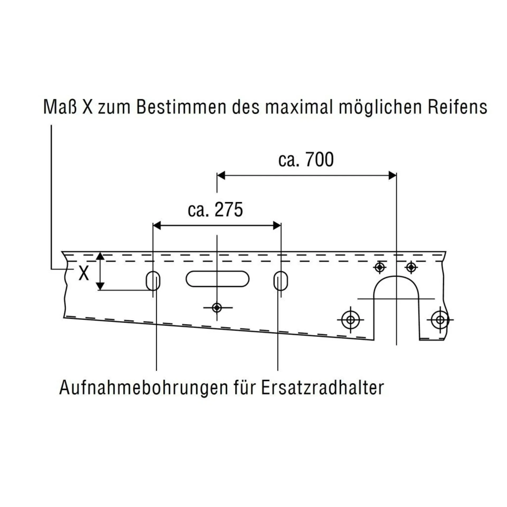 AL-KO Ersatzradhalter 1265-1515 mm