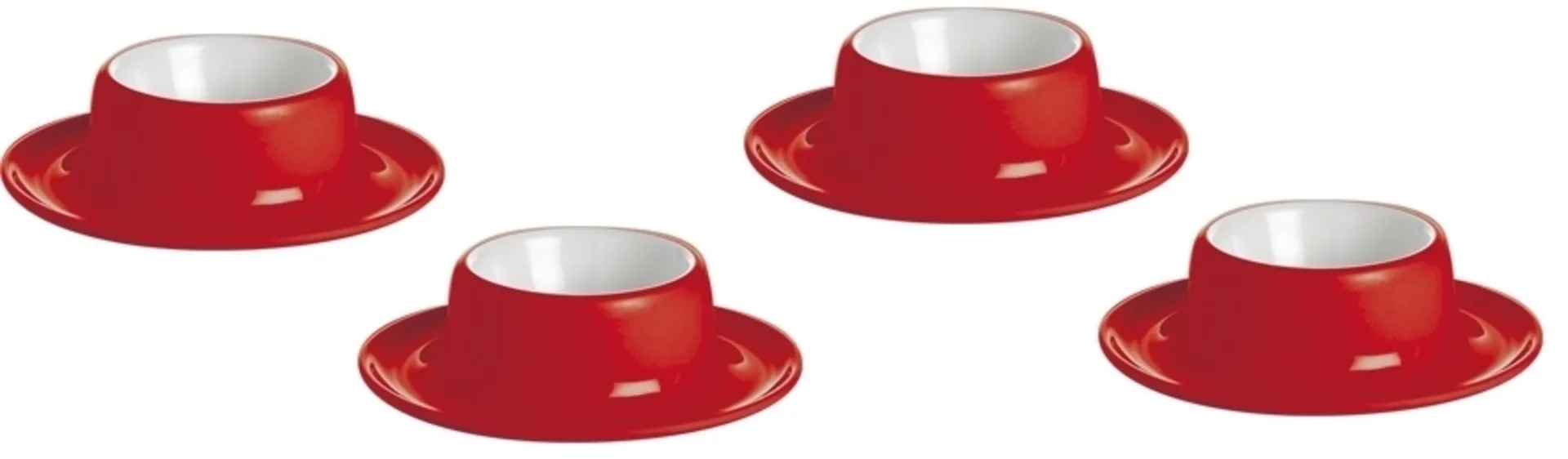 Gimex Eierbecher Set 4-tlg. Rot Gimex Eierbecher Set 4-tlg. Rot