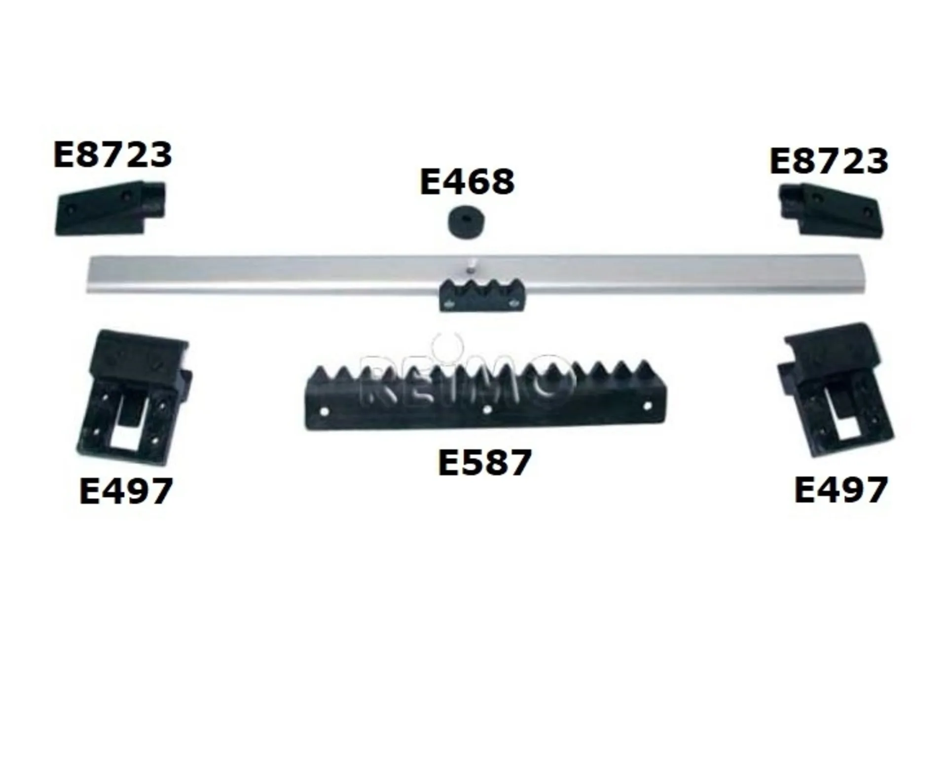 Glissière de table Stilo 57034 - Glissière à crans pièce de rechange