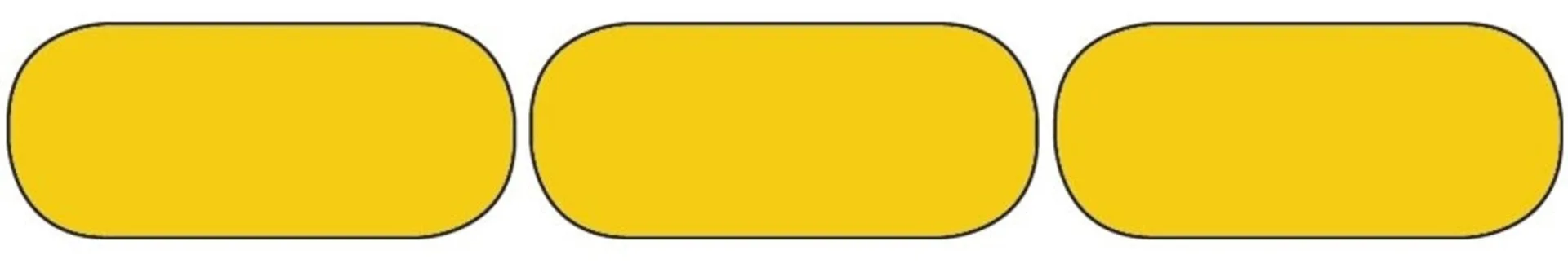 Markierungskl. gelb Orafol „Tanker Stickers“ 1 Stk. = 1 Aufkleber zu 16cm Länge