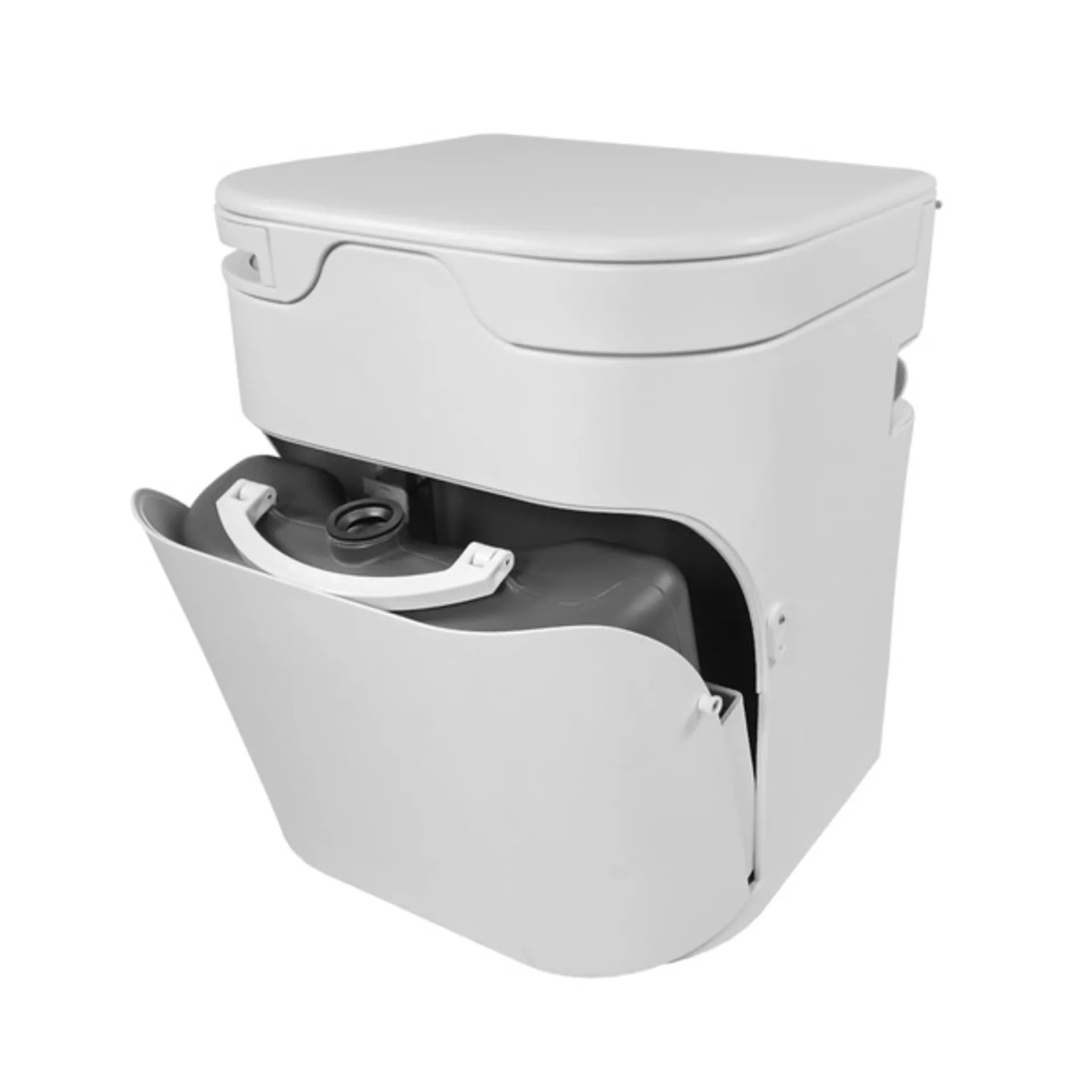 Toilettes à compost compactes avec agitateur électrique - Blanc - Version 4 Toilettes à compost compactes avec agitateur électrique - Blanc - Version 4
