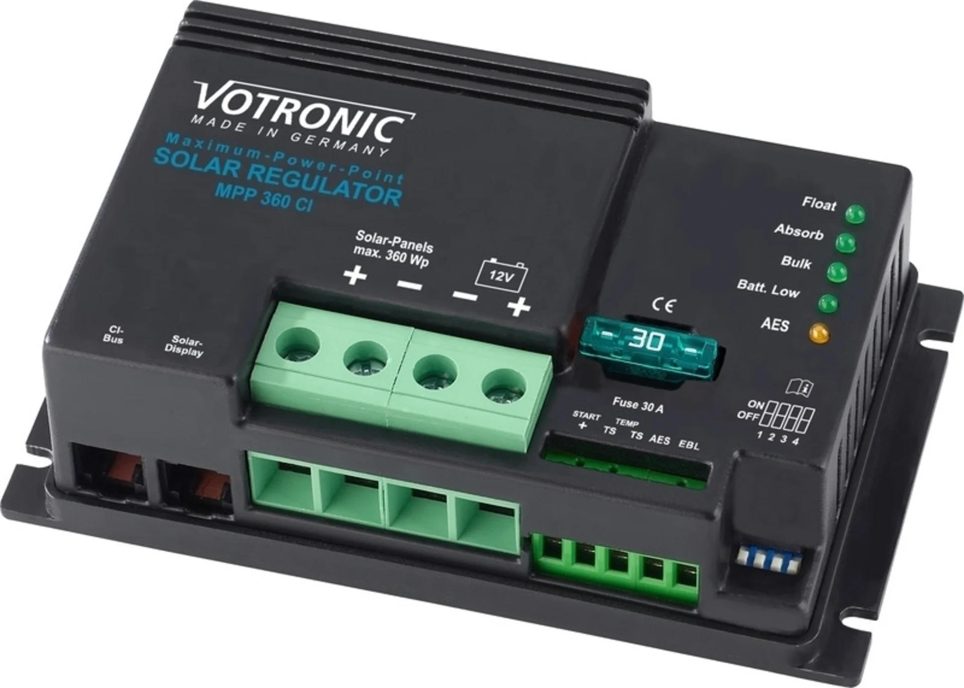 Régulateur solaire MPP360 CI 12V Digital Régulateur solaire MPP360 CI 12V Digital