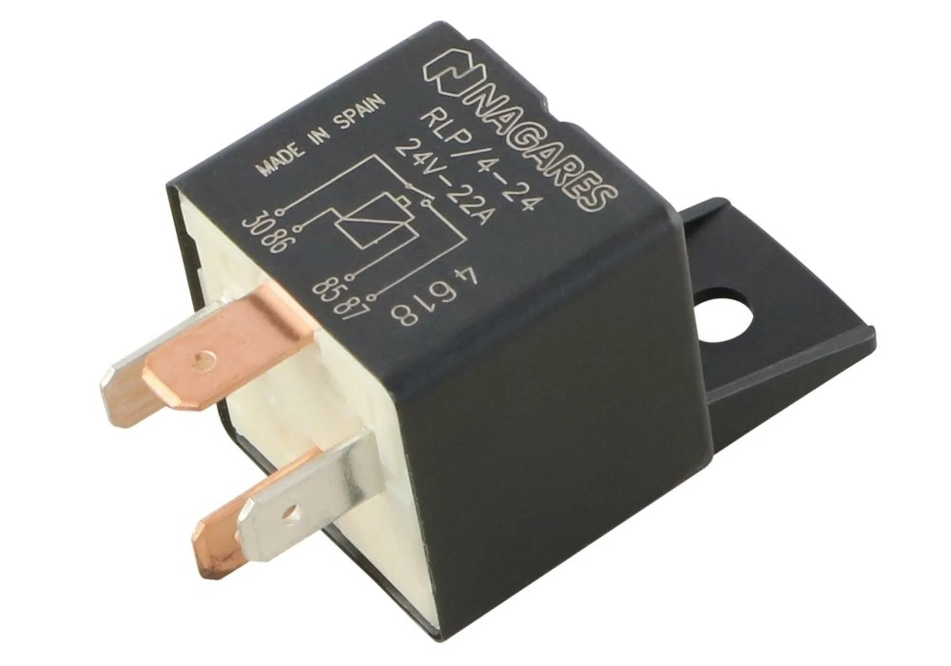 Mini-Relais 24V 22A, 0-1