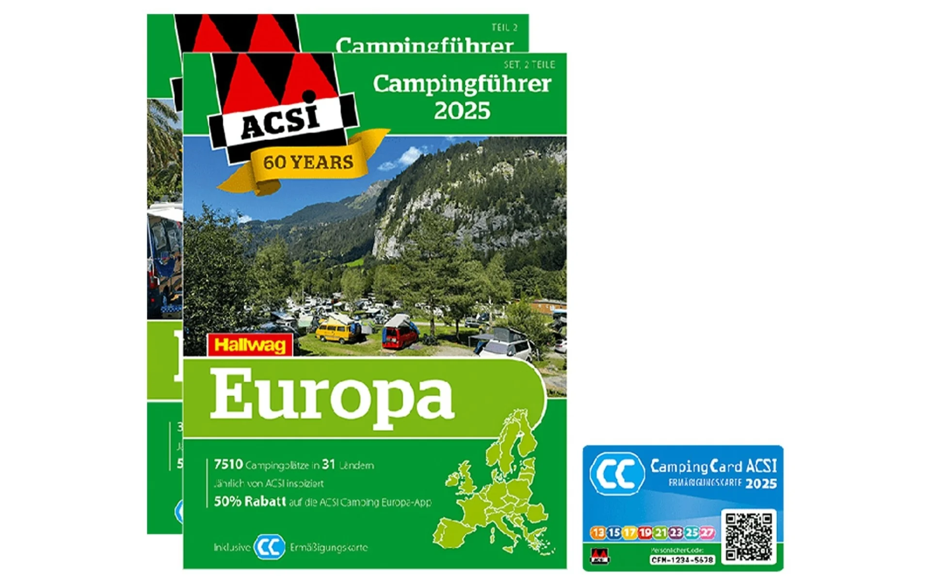 Guide des campings ACSI Europe 2025 avec la carte de réduction CampingCard Guide des campings ACSI Europe 2025 avec la carte de réduction CampingCard