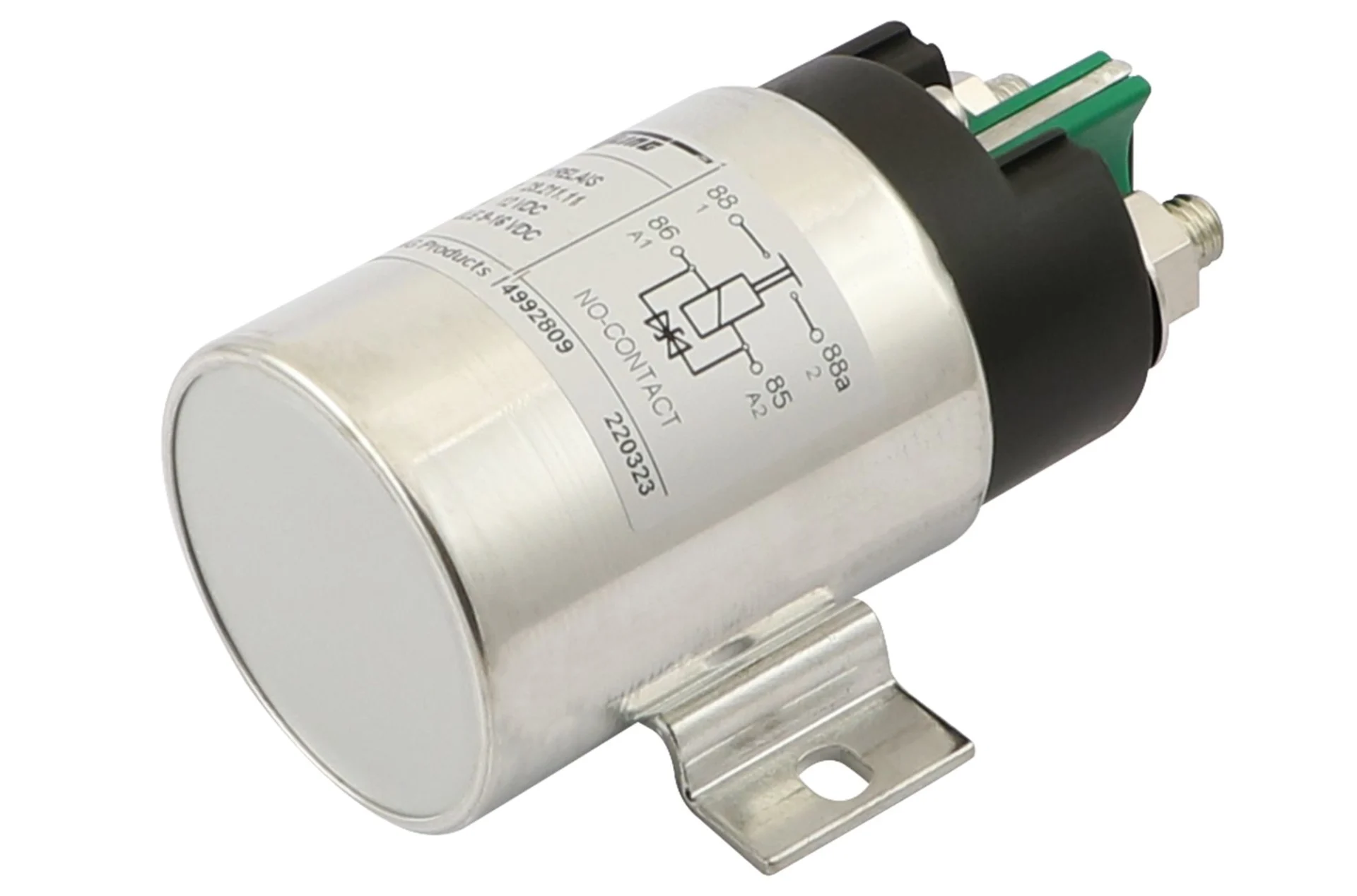 Kissling - Hochleistungsrelais 12 V 200 A Wasserdicht, versilberte Kontakte, Suppressor-Diode