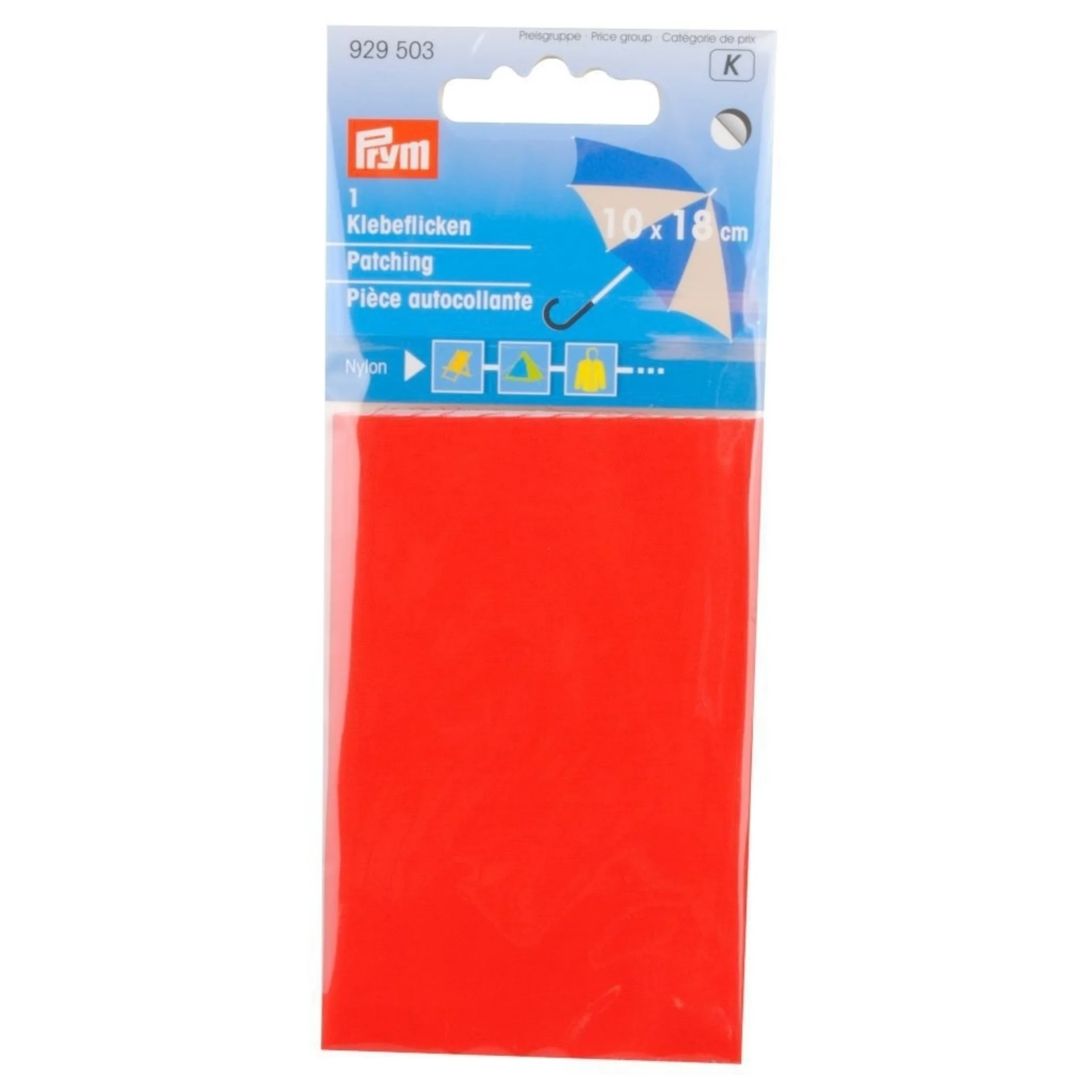 Prym Nylon Flicken rot, selbstklebend