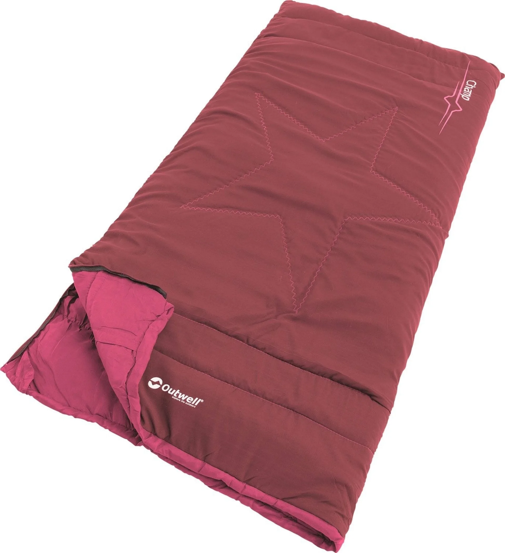 Outwell Champ Kids Sac de couchage pour enfants rouge foncé