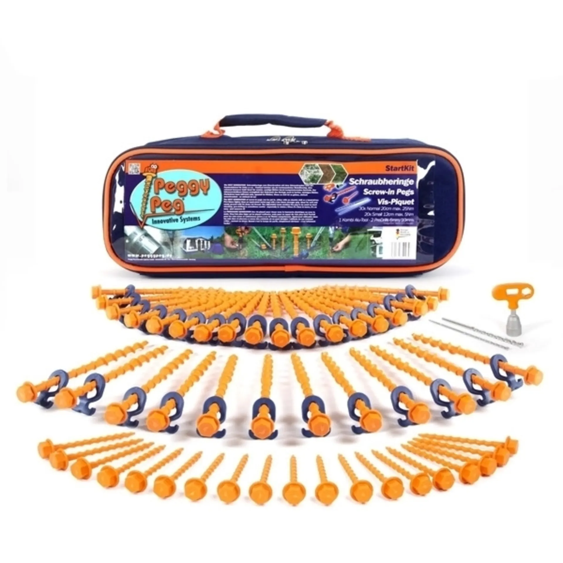 Peggy Peg Starter Kit Schraubheringe Set 84-tlg.