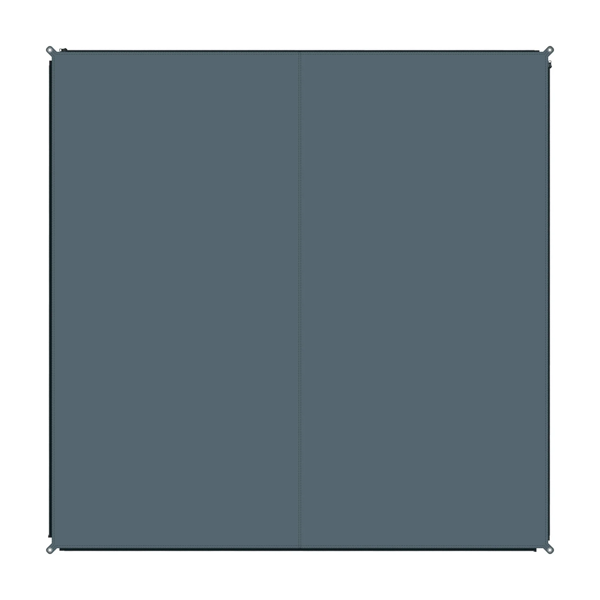 Tapis Bent Zip-Carpet Uni steel grey