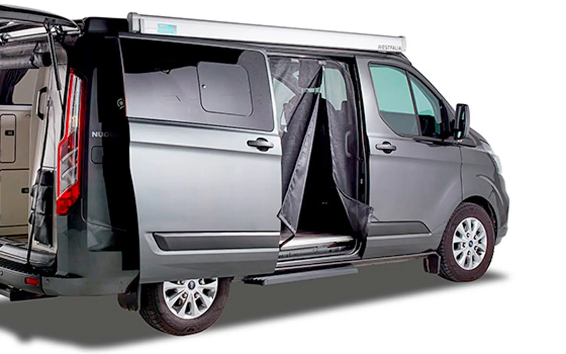 Moustiquaire VanQuito pour Ford Transit à partir de 2014, porte coulissante, mailles fines Moustiquaire VanQuito pour Ford Transit à partir de 2014, porte coulissante, mailles fines