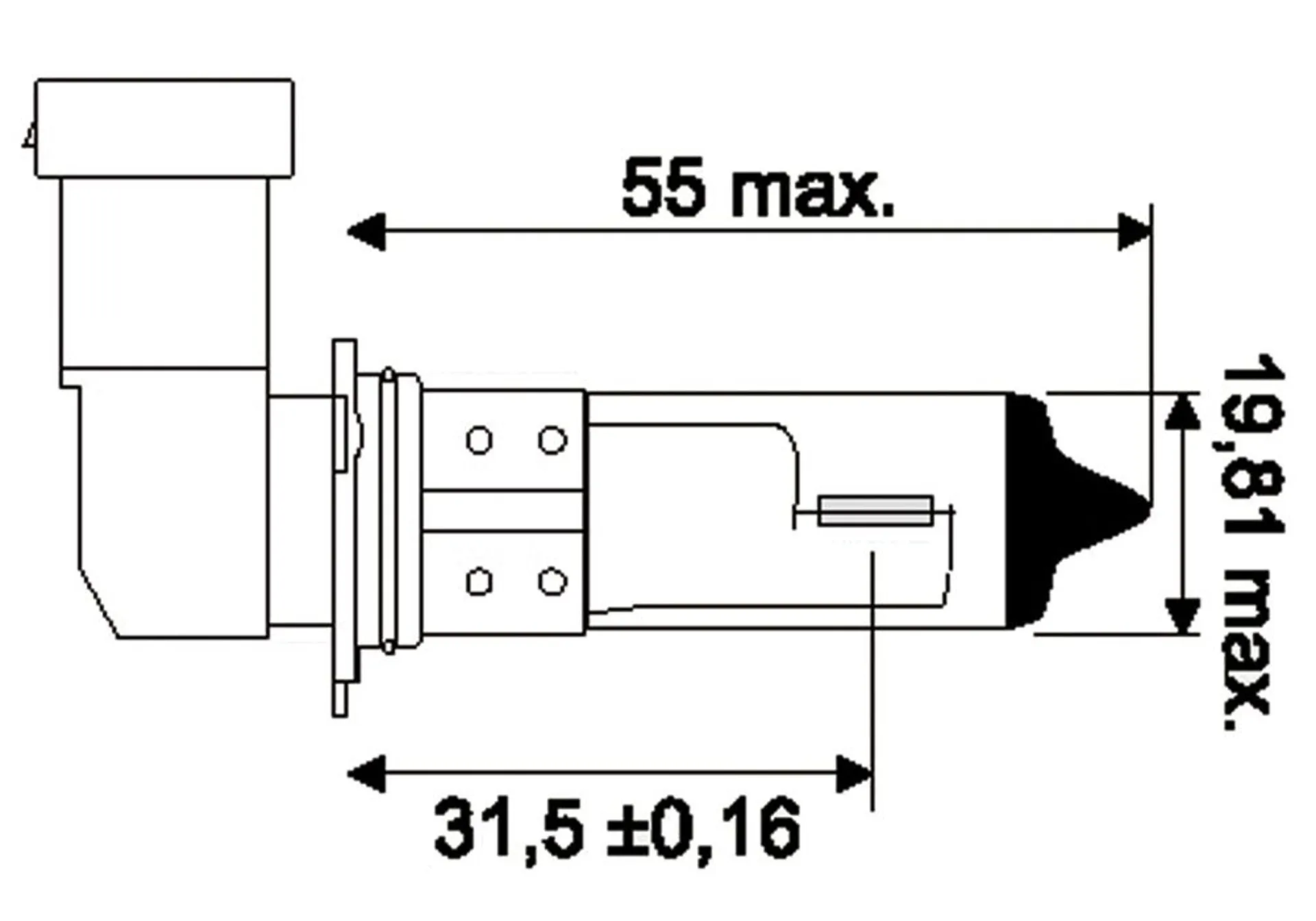 Jahn Glühlampe HB4 12V 51W +120% more Light