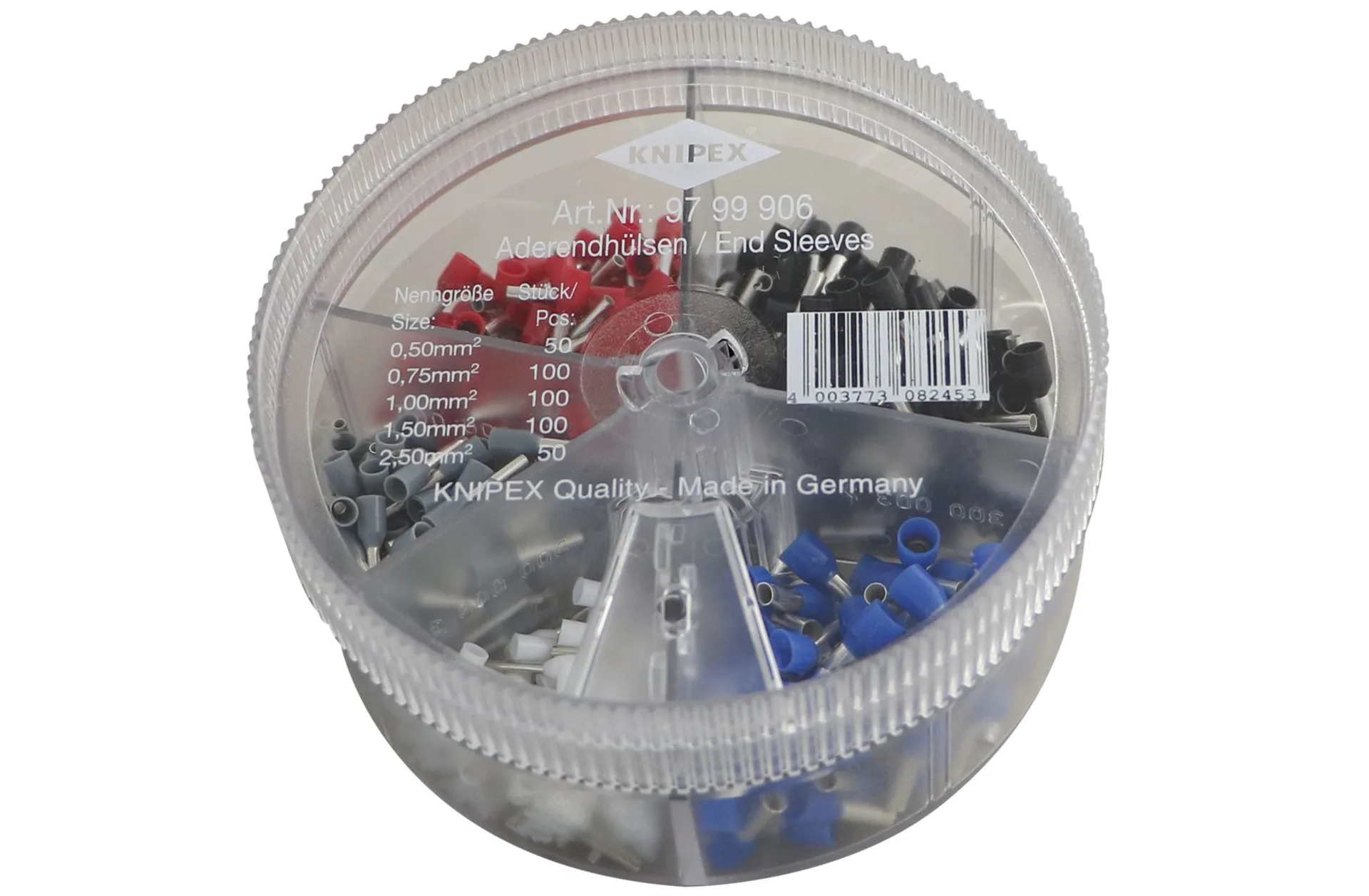 Knipex Sortimentbox Ader-Endhülsen isoliert 0.5 bis 2.5 mm2