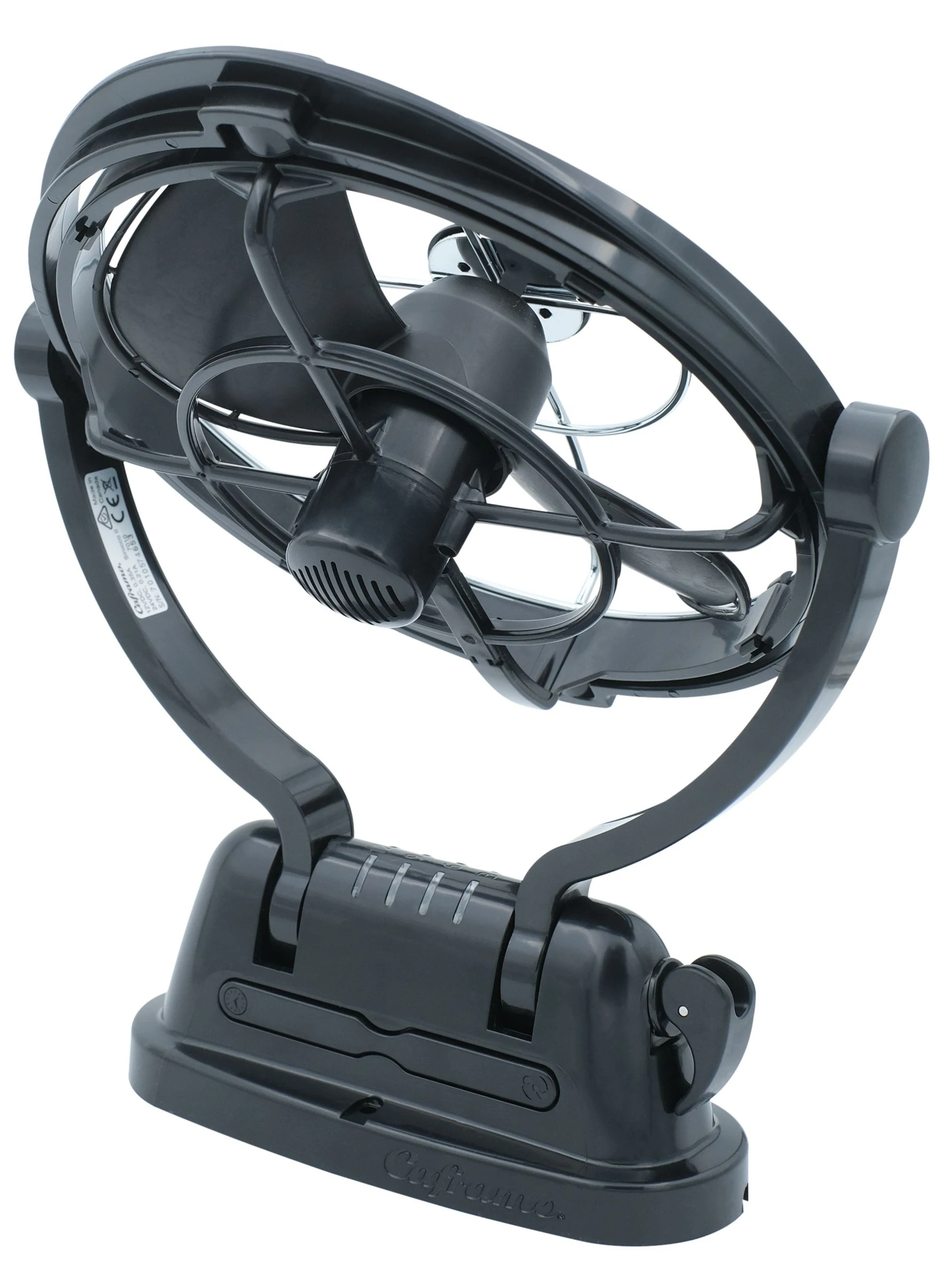 Seekr - Sirocco II 12/24 V Ventilateur 360° noir, 3 vitesses, minuterie d'arrêt, protection anti-pincement, ø 178 mm, hauteur : 273 mm, profondeur : 350 mm, 4,2 W (12 V) Seekr - Sirocco II 12/24 V Ventilateur 360° noir, 3 vitesses, minuterie d'arrêt, protection anti-pincement, ø 178 mm, hauteur : 273 mm, profondeur : 350 mm, 4,2 W (12 V)