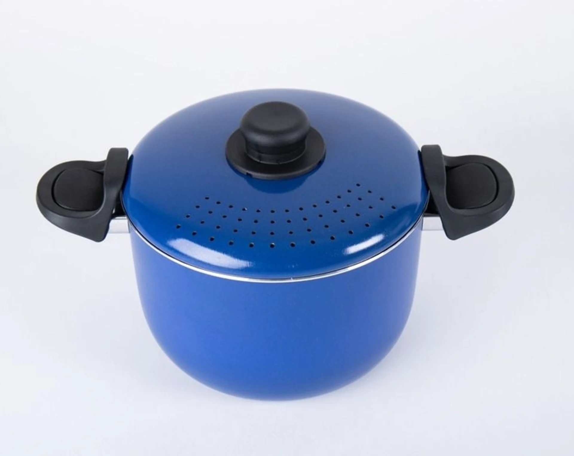 Batterie de cuisine de camping Camp4 en aluminium avec revêtement antiadhésif - 9 pièces en bleu/noir